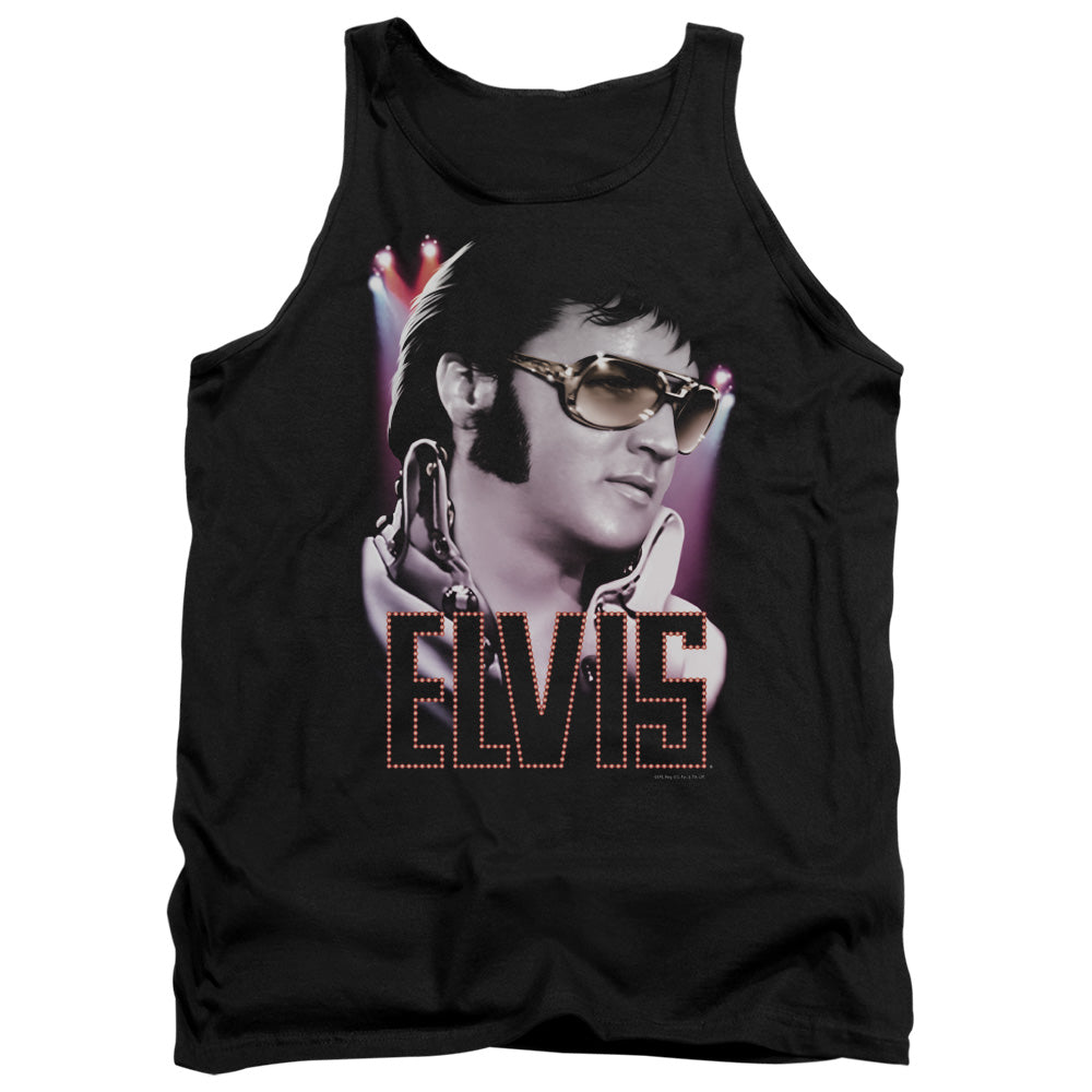 Elvis Presley 70S Star Mens Tank Top Shirt Black Officially Licensed