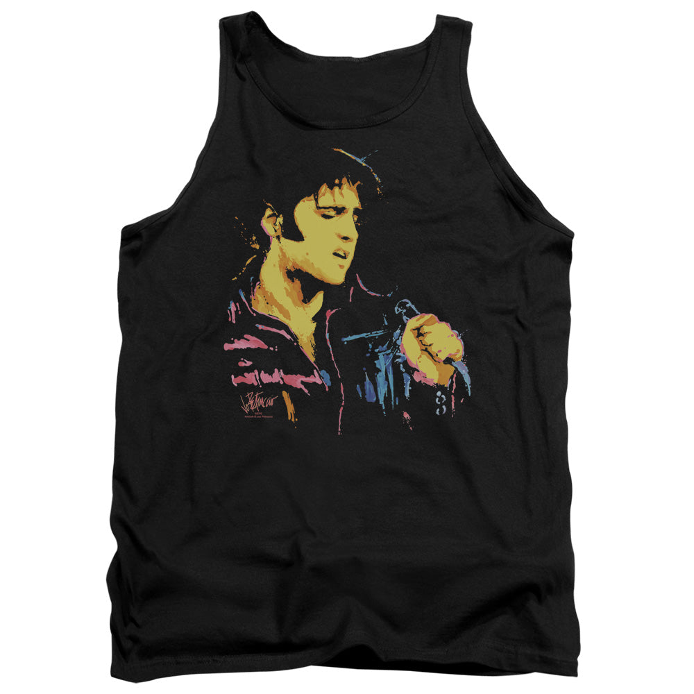 Elvis Presley Neon Elvis Mens Tank Top Shirt Black Officially Licensed