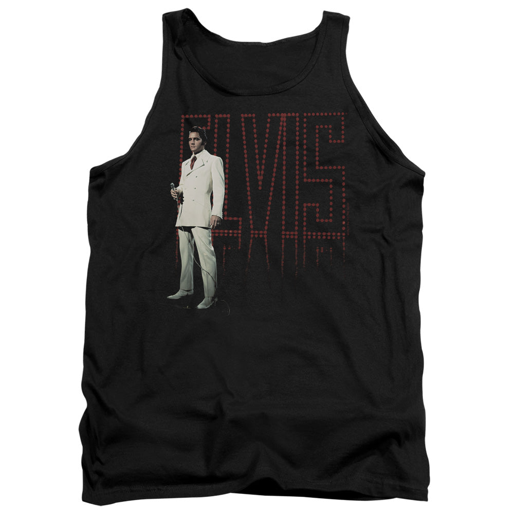 Elvis Presley White Suit Mens Tank Top Shirt Black Officially Licensed