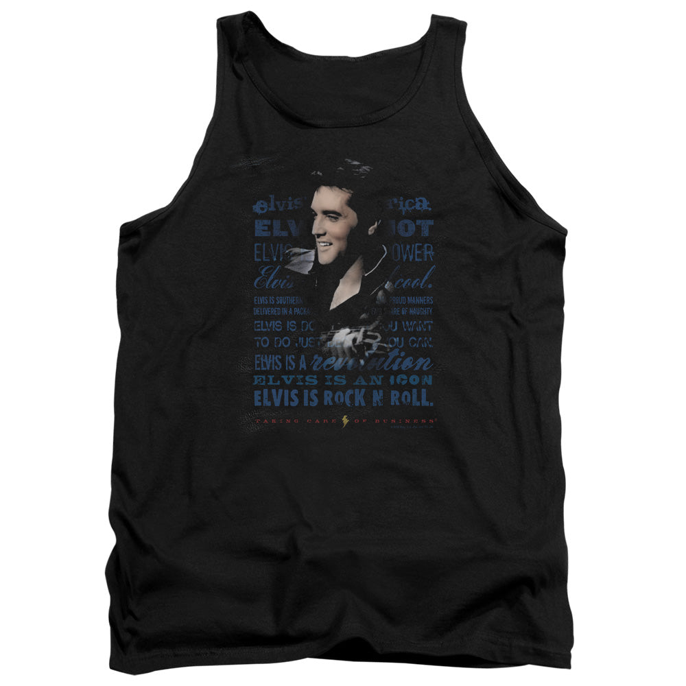Elvis Presley Icon Mens Tank Top Shirt Black Officially Licensed