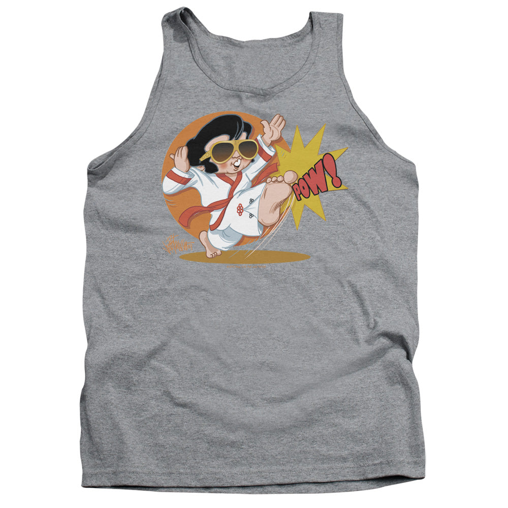 Elvis Presley Karate King Mens Tank Top Shirt Athletic Heather Officially Licensed