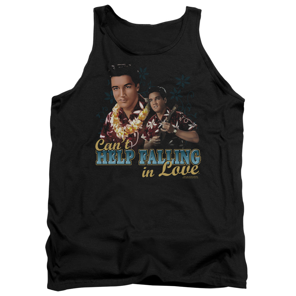 Elvis Presley Cant Help Falling Mens Tank Top Shirt Black Officially Licensed