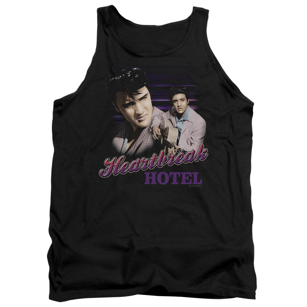 Elvis Presley Heartbreak Hotel Mens Tank Top Shirt Black Officially Licensed