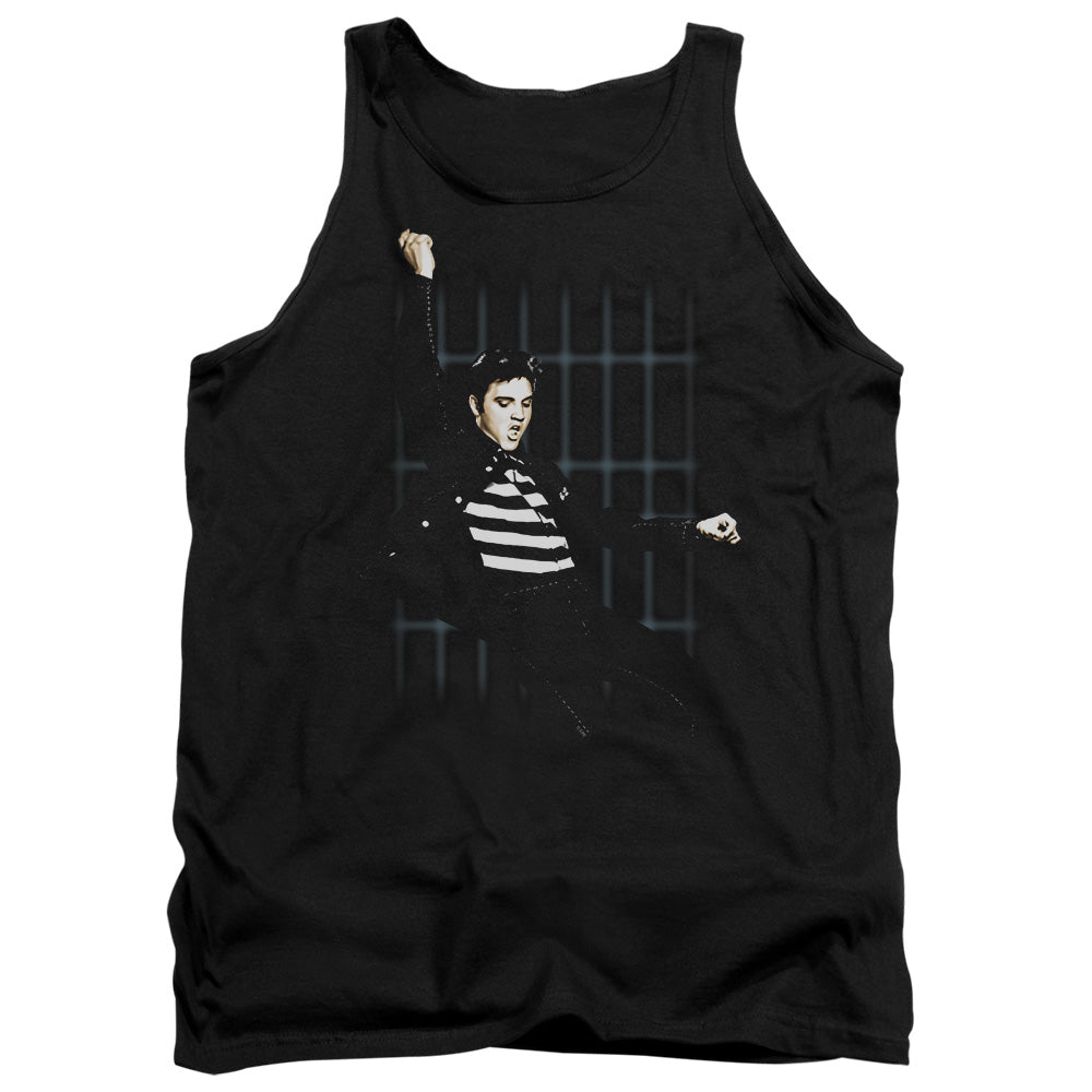 Elvis Presley Blue Bars Mens Tank Top Shirt Black Officially Licensed