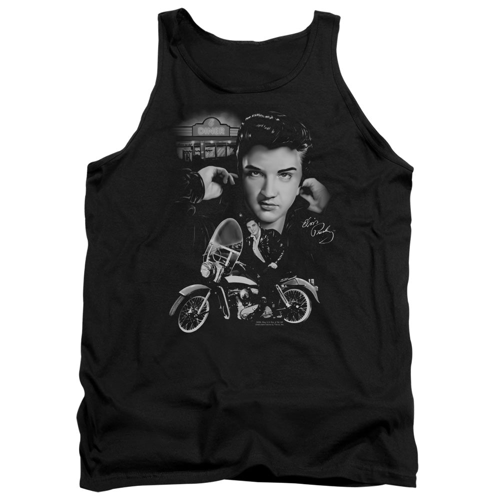 Elvis Presley The King Rides Again Mens Tank Top Shirt Black Officially Licensed