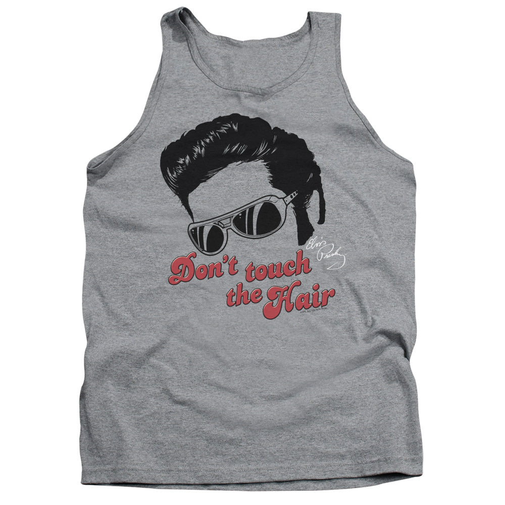 Elvis Presley Dont Touch The Hair 2 Mens Tank Top Shirt Athletic Heather Officially Licensed