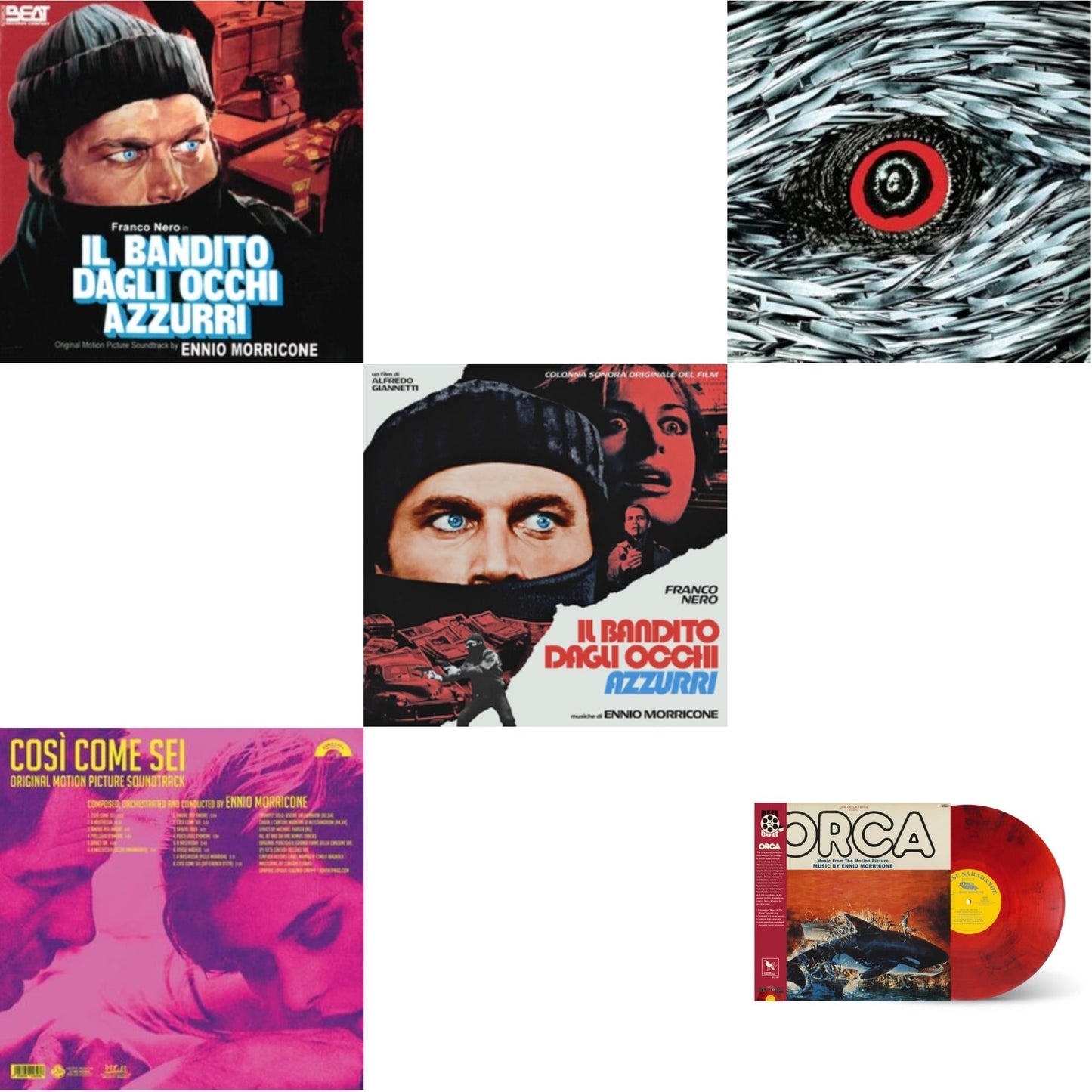 Ennio Morricone - Blue-Eyed Bandit (Il Bandito Dagli Occhi Azzurri) Ost & Così Come Sei Ost (Limited/180G/Solid Pink LP Vinyl) & Blue-Eyed Bandit (Il Bandito Dagli Occhi Azzurri) Ost (Blue LP Vinyl) (Rsd) & Bird With The Crystal Plumage (140G/Crystal