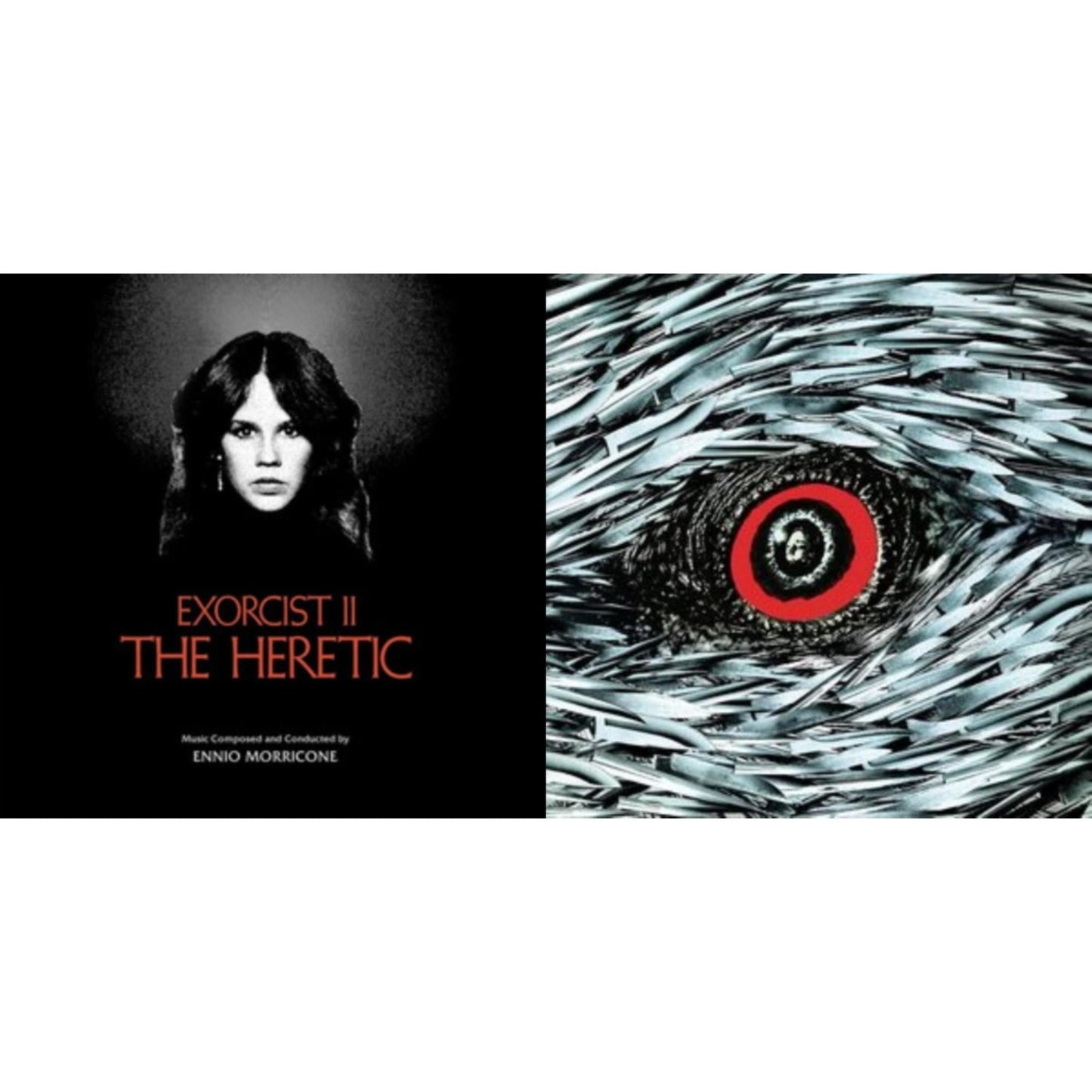 Ennio Morricone - Bird With The Crystal Plumage (140G/Crystal Clear LP Vinyl) & Exorcist Ii: The Heretic (Blood Red With Black Splatter LP Vinyl) (Ams Exclusive)