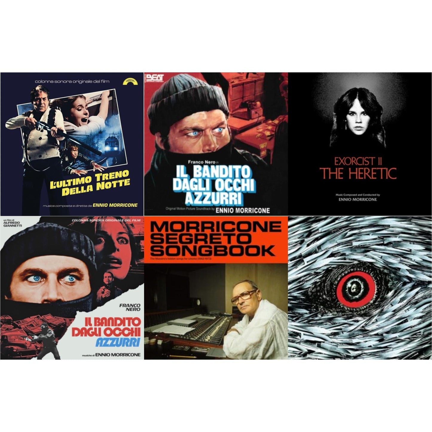 Ennio Morricone - Blue-Eyed Bandit (Il Bandito Dagli Occhi Azzurri) Ost & L’Ultimo Treno Della Notte (Yellow LP Vinyl) & Blue-Eyed Bandit (Il Bandito Dagli Occhi Azzurri) Ost (Blue LP Vinyl) (Rsd) & Morricone Segreto Songbook (1962-1973) (2LP) & Bird