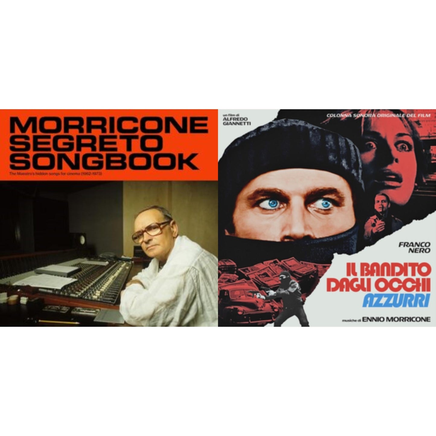 Ennio Morricone - Blue-Eyed Bandit (Il Bandito Dagli Occhi Azzurri) Ost (Blue LP Vinyl) (Rsd) & Morricone Segreto Songbook (1962-1973) (2LP)