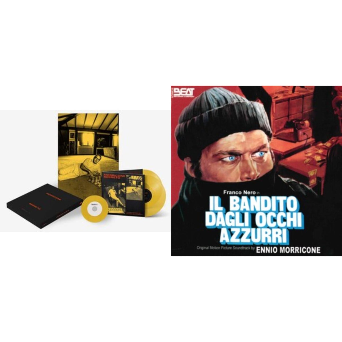 Ennio Morricone - Morricone Segreto (Yellow Vinyl/2LP/7Inch Single Collector's Edition) & Blue-Eyed Bandit (Il Bandito Dagli Occhi Azzurri) Ost