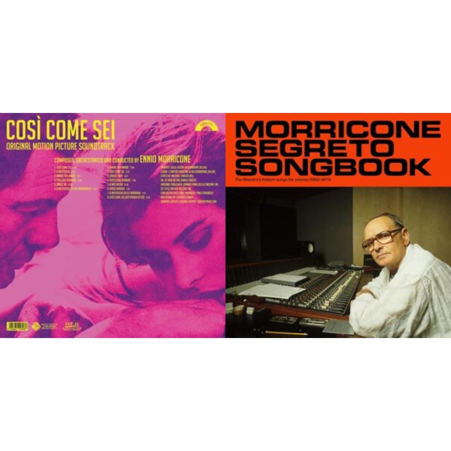 Ennio Morricone - Così Come Sei Ost (Limited/180G/Solid Pink LP Vinyl) & Morricone Segreto Songbook (1962-1973) (2LP)