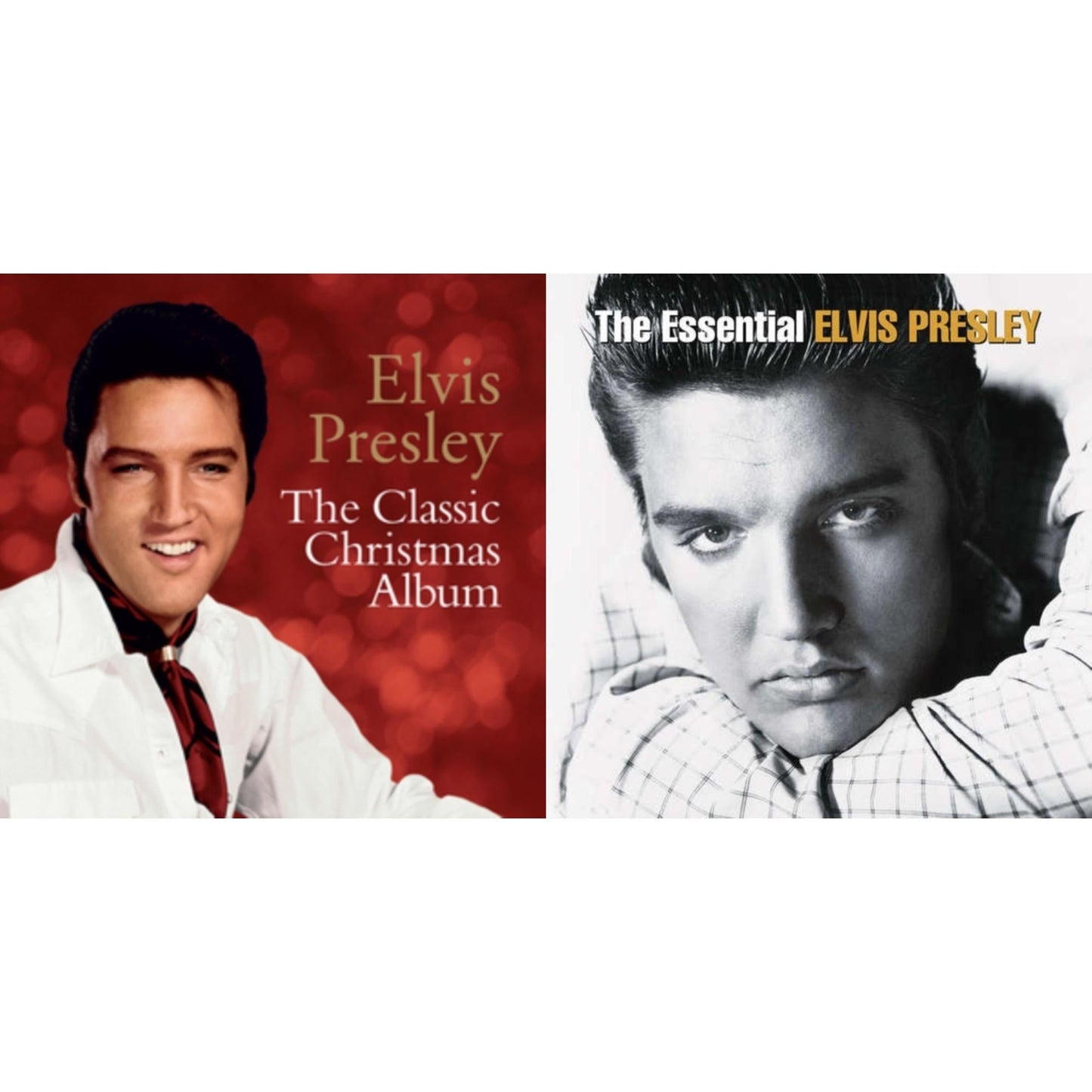 Elvis Presley - Classic Christmas Album & Essential Elvis Presley - LP Vinyl Bundle