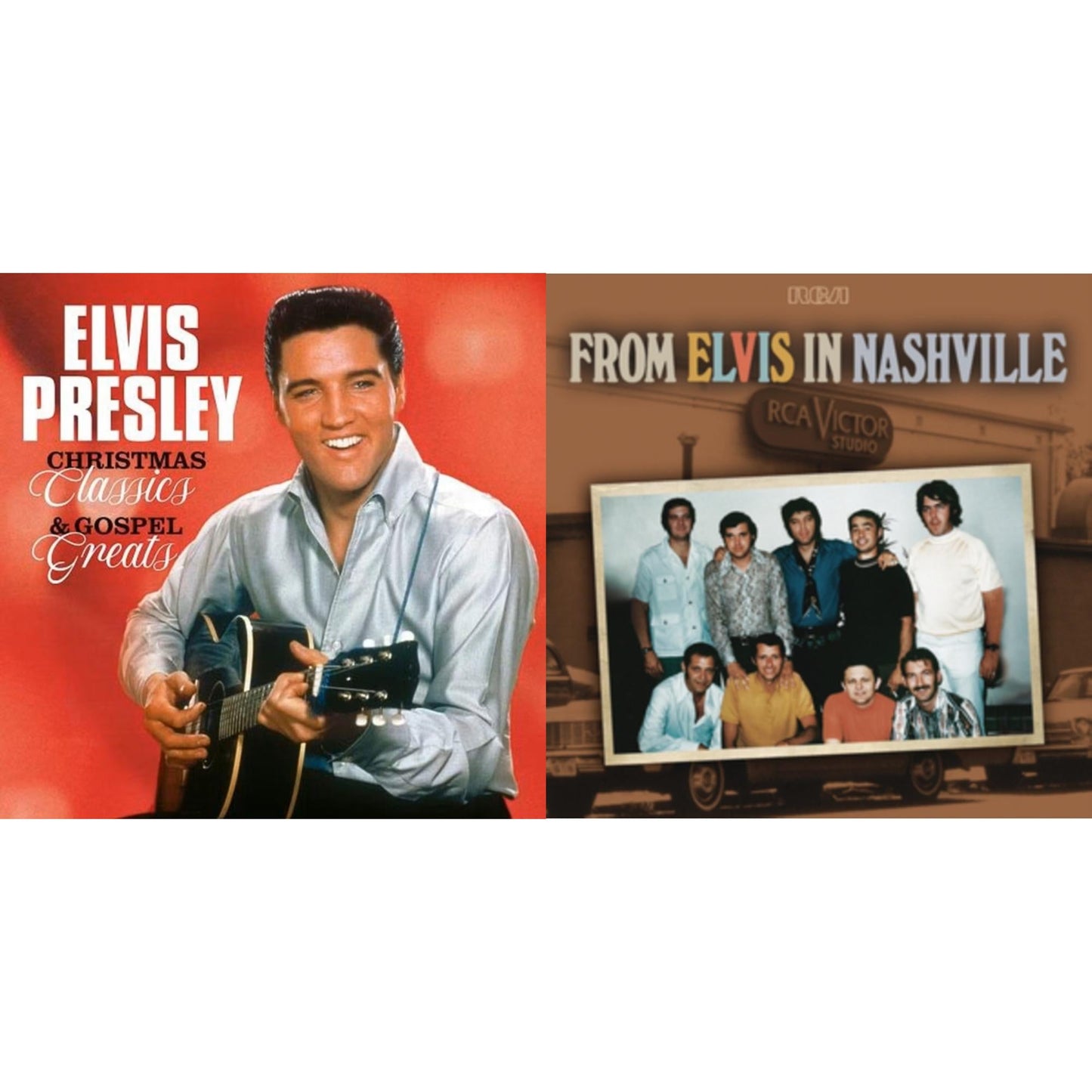 Elvis Presley - From Elvis In Nashville (2LP) & Christmas Classics & Gospel Greats (Ams Exclusive) (Snowy White LP Vinyl)