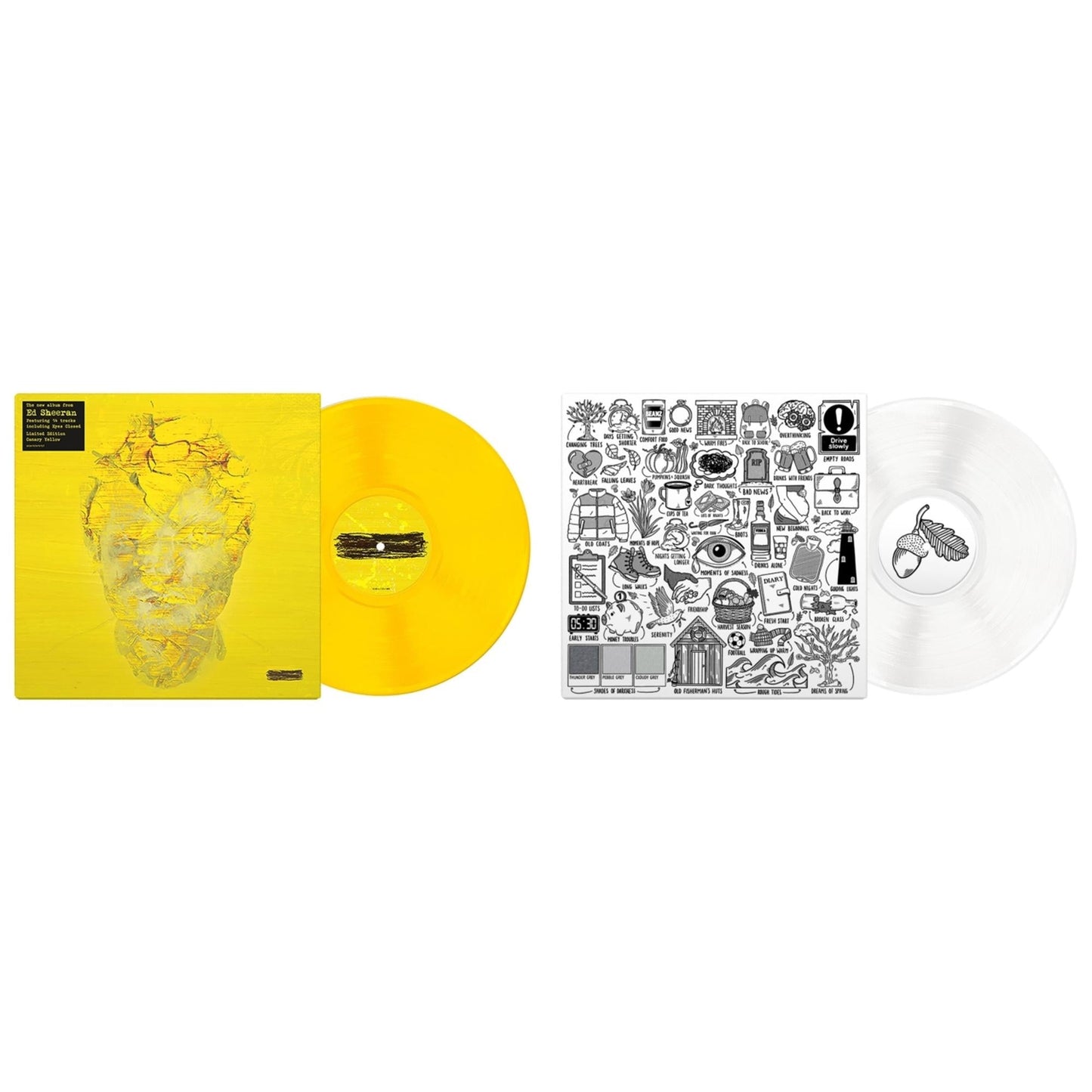 Ed Sheeran - - (Subtract) (Yellow LP Vinyl) & Autumn Variations (White LP Vinyl)