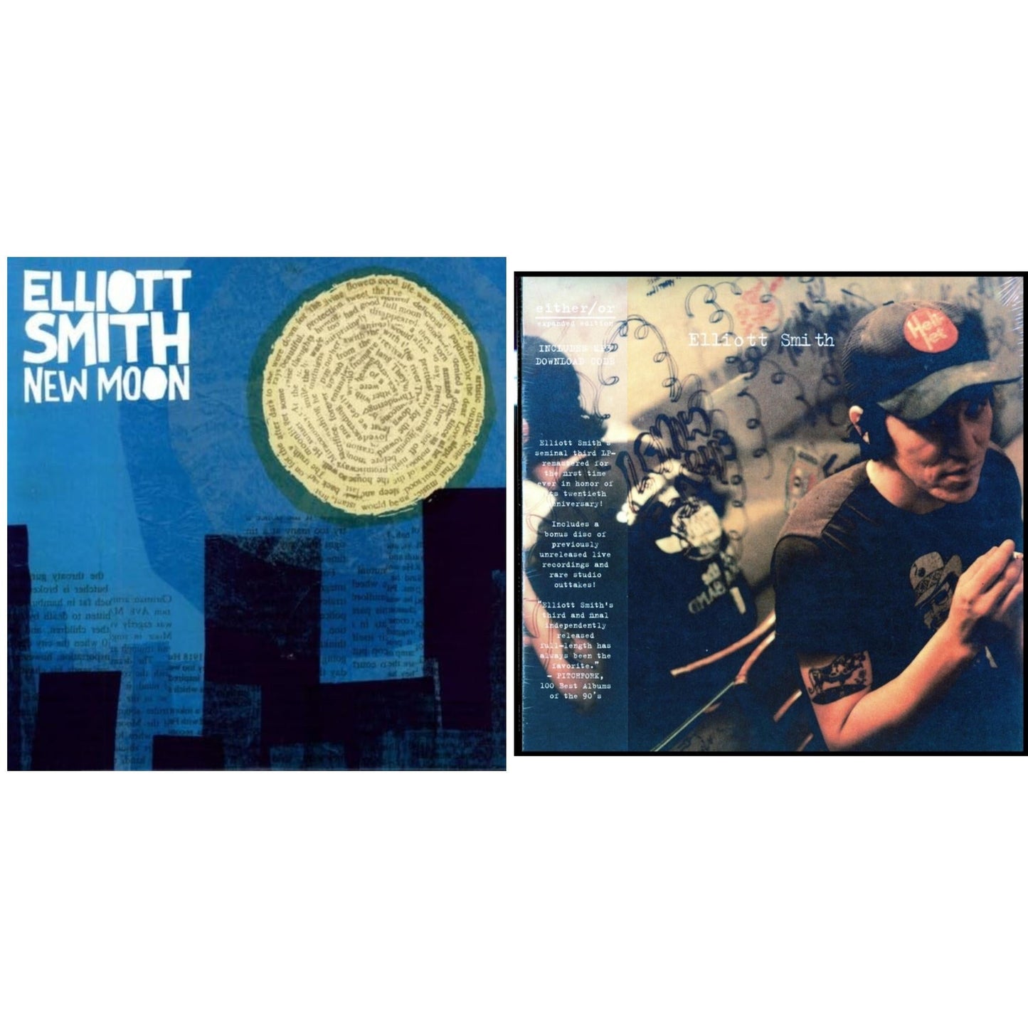 Elliott Smith - New Moon & Either/Or: Expanded Edition (Gatefold) - LP Vinyl Bundle