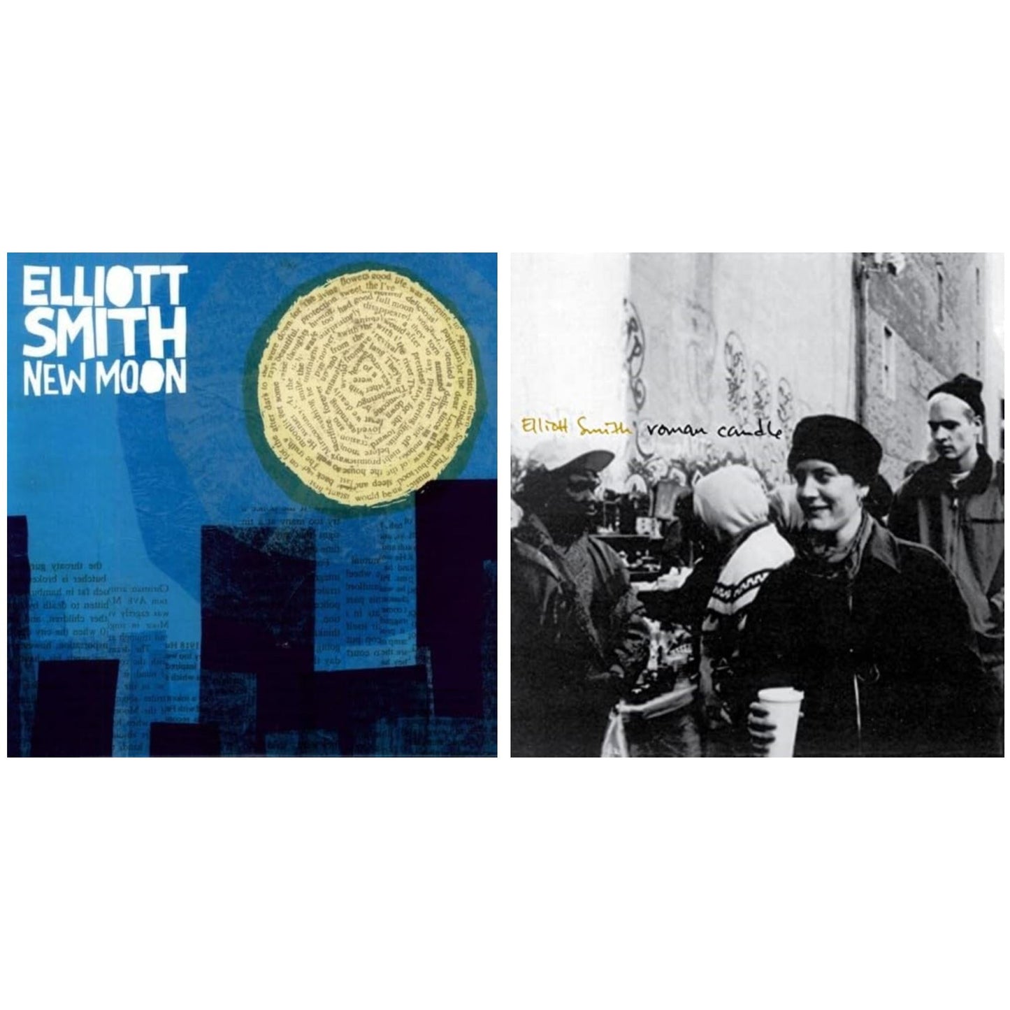 Elliott Smith - New Moon (Metallic Silver Vinyl/2LP) (I) & Roman Candle (Dl Card)