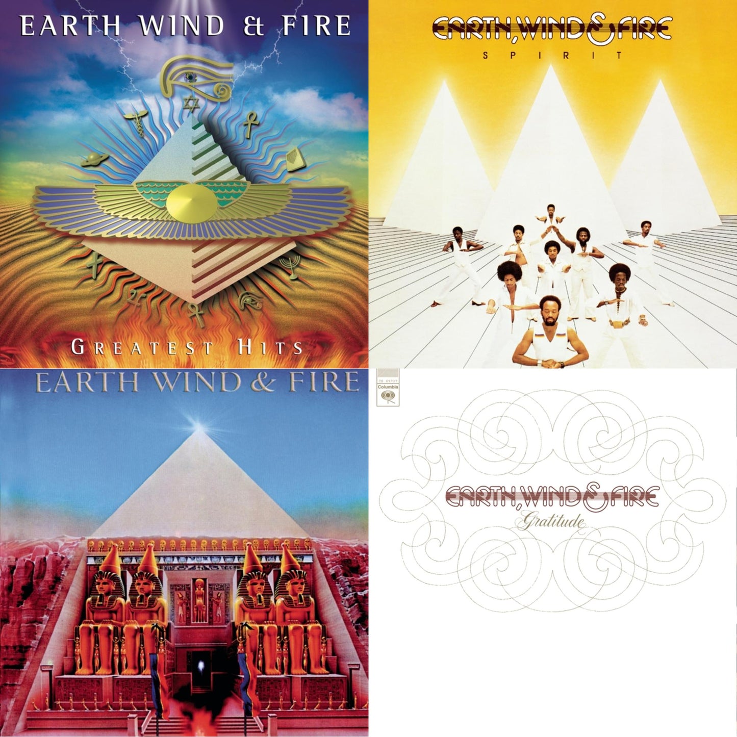 Earth Wind & Fire - Greatest Hits & Spirit & All N All & Gratitude - CD Bundle