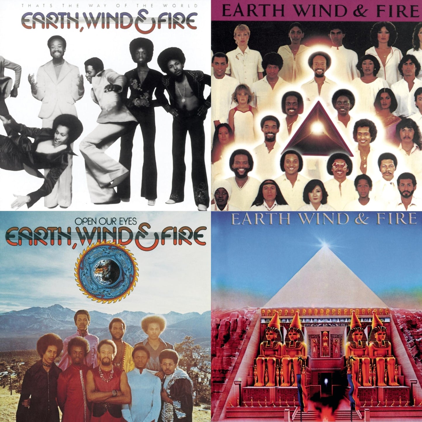 Earth Wind & Fire - That's The Way Of The World & Faces & Open Our Eyes & All N All - CD Bundle