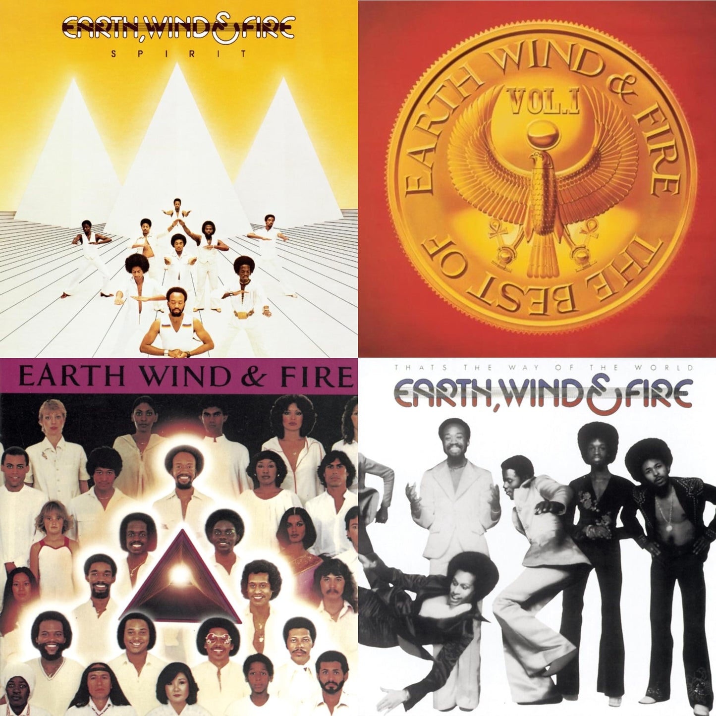 Earth Wind & Fire - Best Of Vol.1 & That's The Way Of The World & Faces & Spirit - CD Bundle
