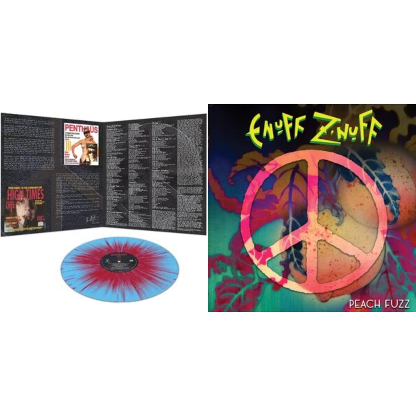 Enuff Z'nuff - 1985 (Blue & Red Starburst LP Vinyl) & Peach Fuzz (Peach LP Vinyl)