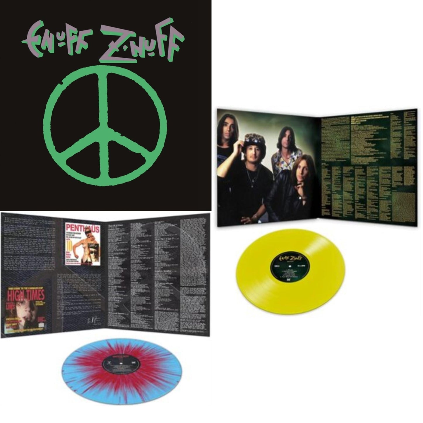 Enuff Z'nuff - Enuff Z'nuff (180G/Purple LP Vinyl/Limited Edition) & 1985 (Blue & Red Starburst LP Vinyl) & Seven (Yellow LP Vinyl/Reissue)