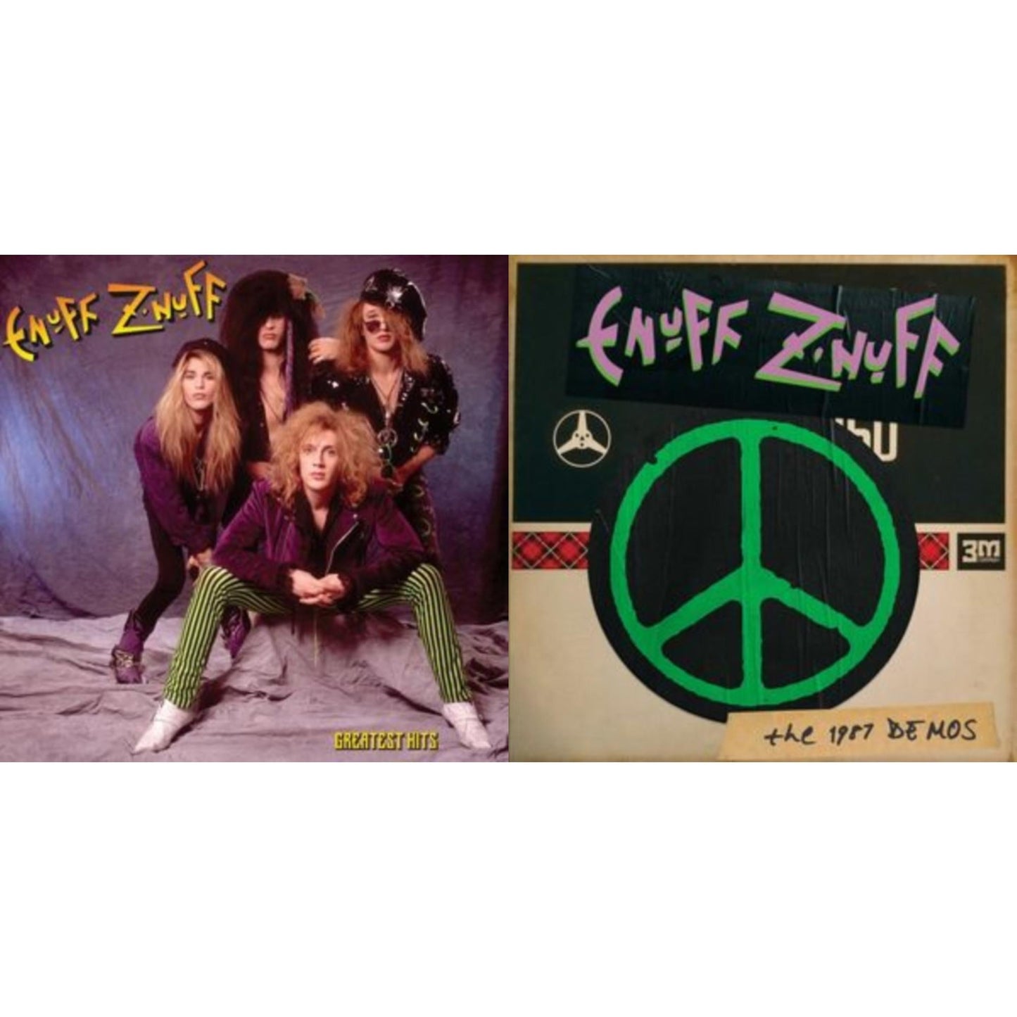 Enuff Z'nuff - Greatest Hits (Purple Splatter LP Vinyl) & 1987 Demos (Pink LP Vinyl)