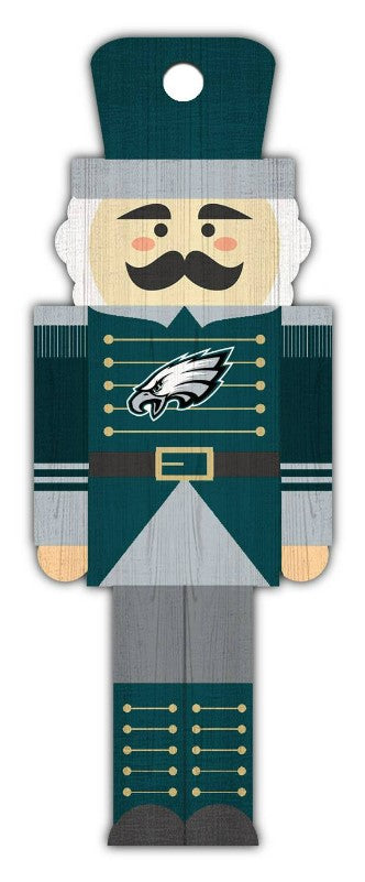 Philadelphia Eagles Wood Nutcracker Ornament