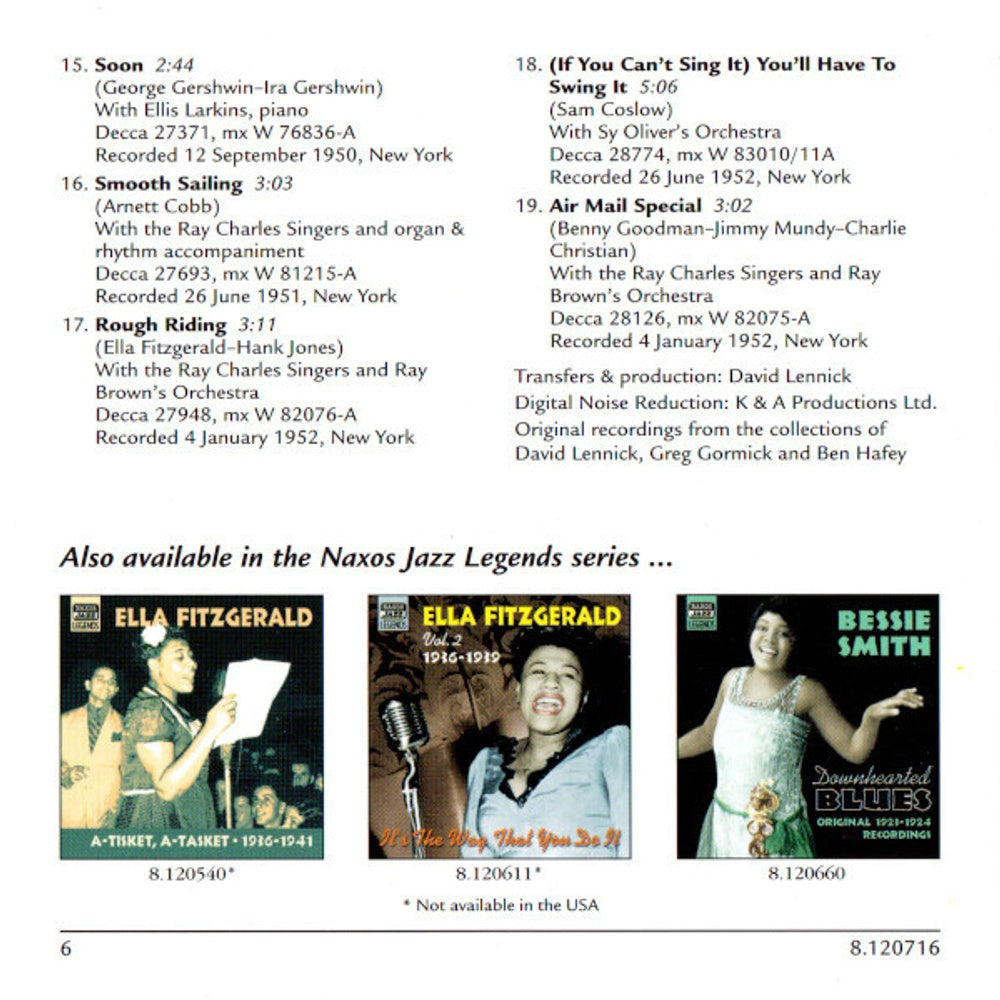 Ella Fitzgerald – Oh! Lady Be Good, Volume 3 Music CD
