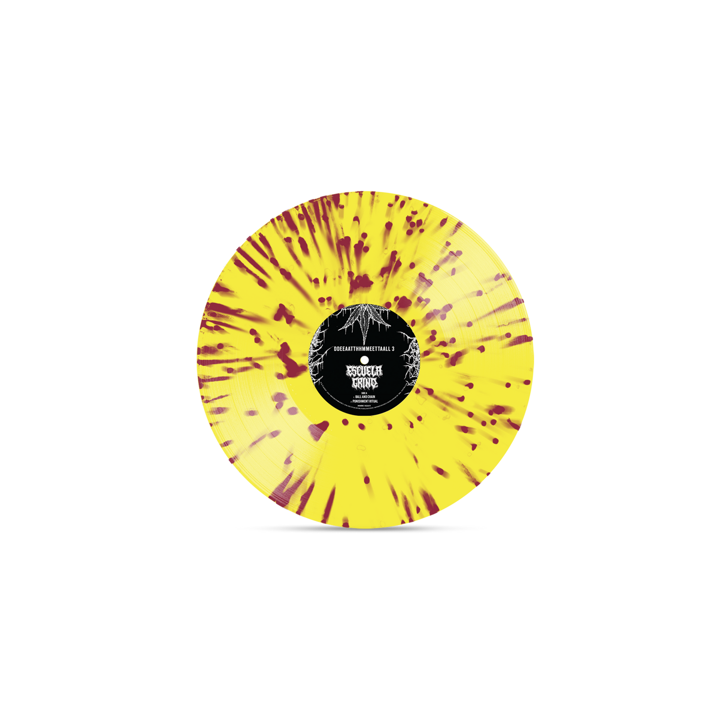 Escuela Grind - DDEEAATTHHMMEETTAALL Lemonade Splatter Vinyl Record