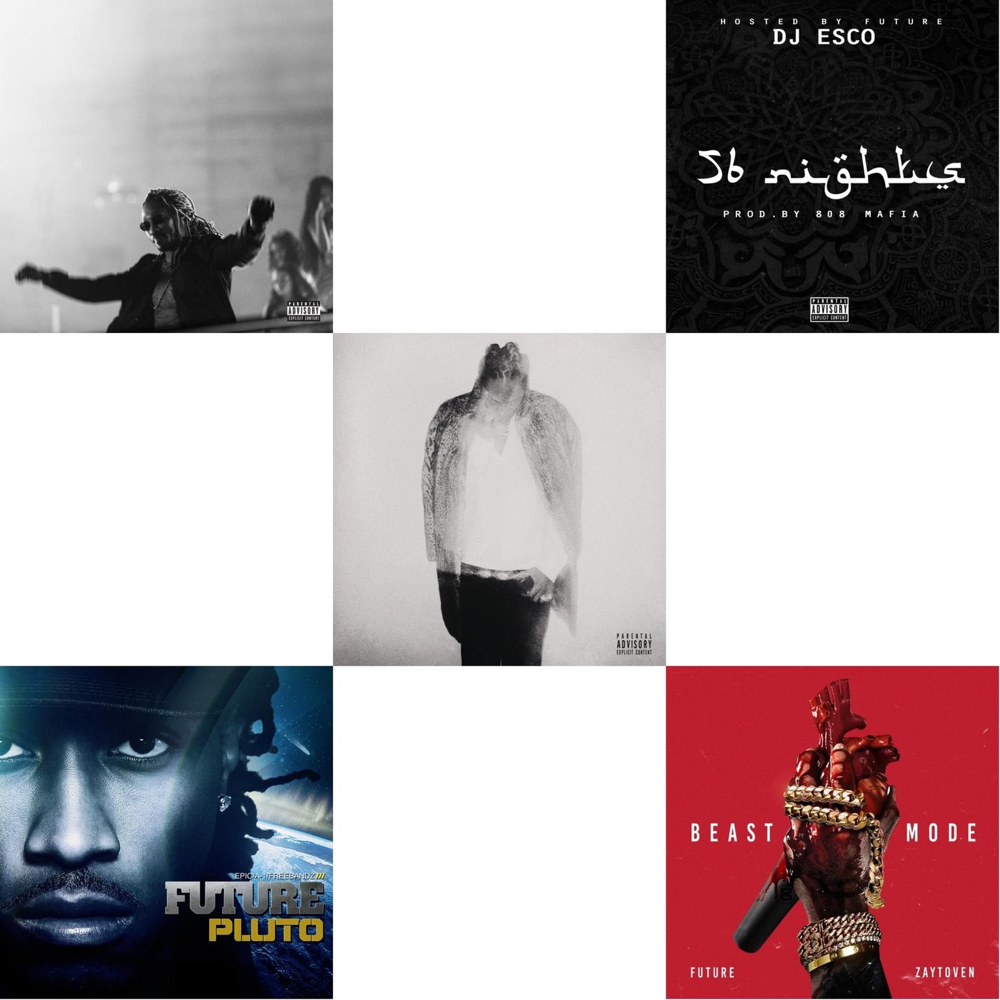 Future - High Off Life (Pa) (2LP/140G) & Pluto (X) (2LP) & Hndrxx (X) (2LP) & 56 Nights & Beast Mode (X)