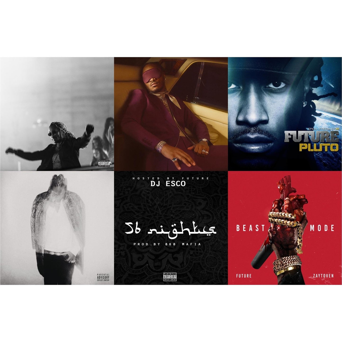 Future - High Off Life (Pa) (2LP/140G) & I Never Liked You & Pluto (X) (2LP) & Hndrxx (X) (2LP) & 56 Nights & Beast Mode (X)