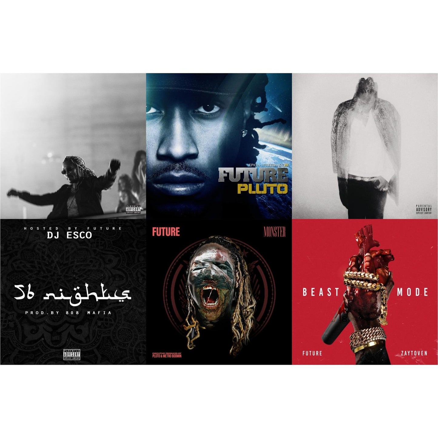 Future - High Off Life (Pa) (2LP/140G) & Pluto (X) (2LP) & Hndrxx (X) (2LP) & 56 Nights & Monster (X) & Beast Mode (X)