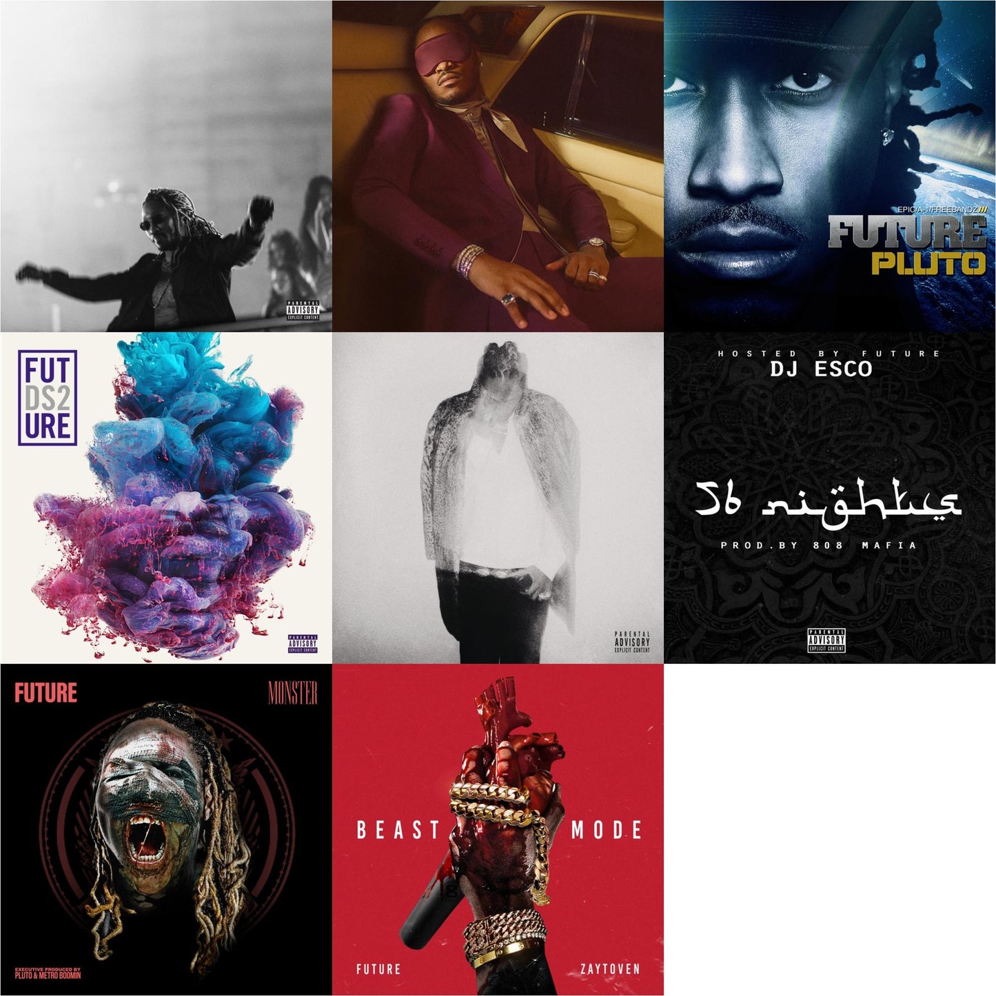 Future - High Off Life (Pa) (2LP/140G) & I Never Liked You & Pluto (X) (2LP) & Ds2 (X) (2LP) & Hndrxx (X) (2LP) & 56 Nights & Monster (X) & Beast Mode (X)