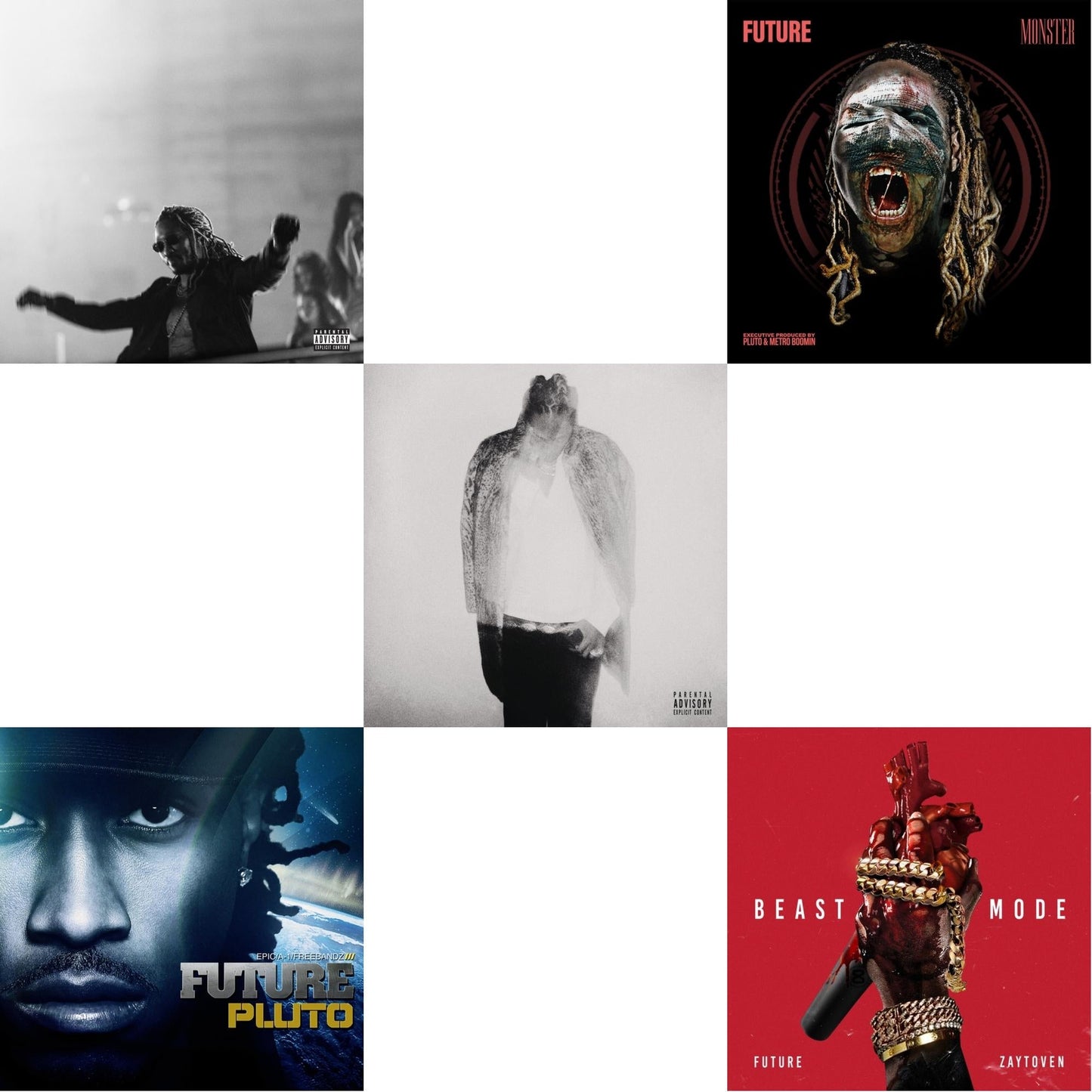 Future - High Off Life (Pa) (2LP/140G) & Pluto (X) (2LP) & Hndrxx (X) (2LP) & Monster (X) & Beast Mode (X)