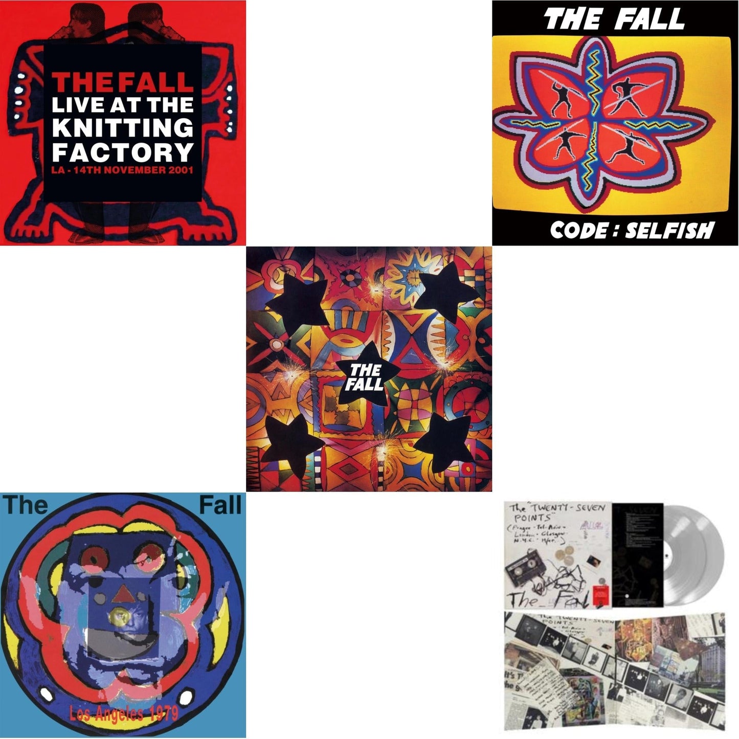 Fall - Twenty-Seven Points: Live 92-95 (Live) (140G/Clear LP Vinyl) & Live From The Vaults - Los Angeles 1979 & Live Art The Knitting Factory - La - 14 November 2001 & Shift-Work & Code: Selfish