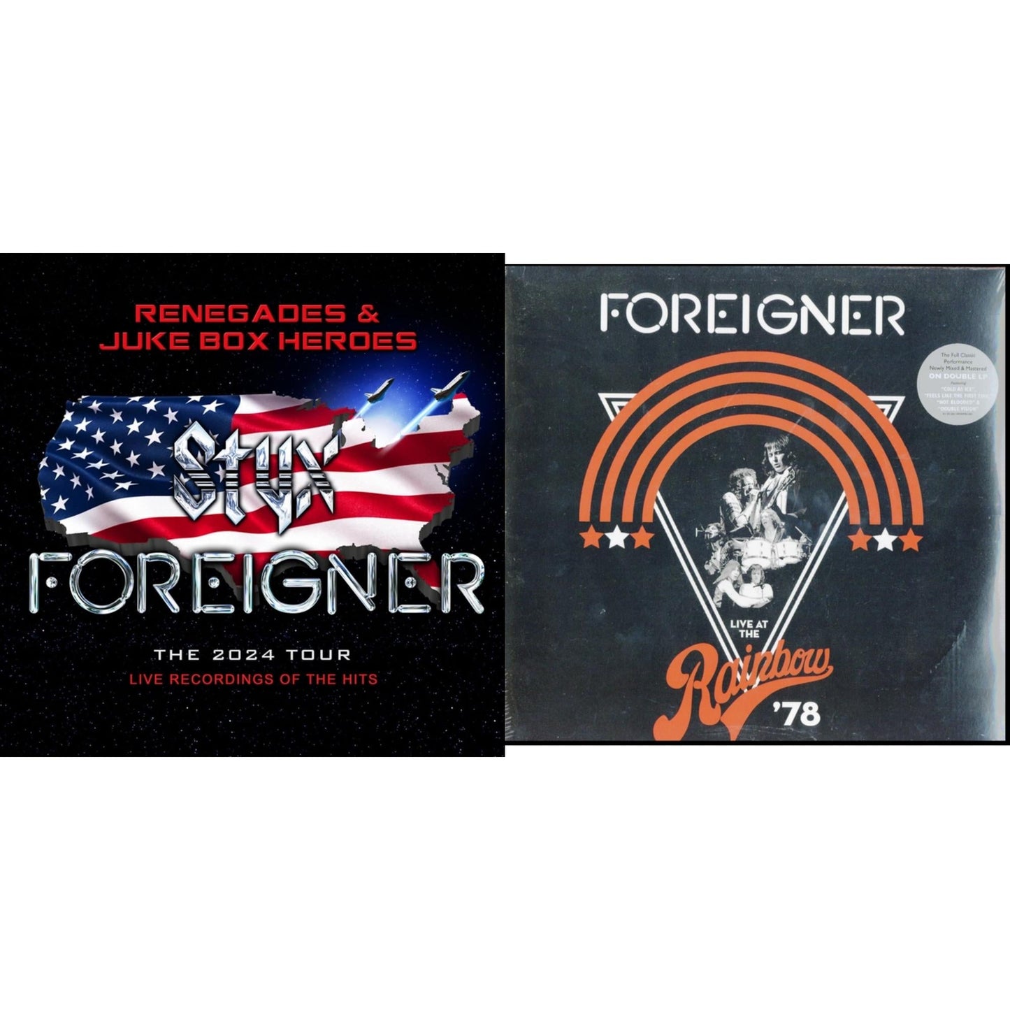 Foreigner - Live At The Rainbow 78 (2LP) & Renegades & Juke Box Heroes