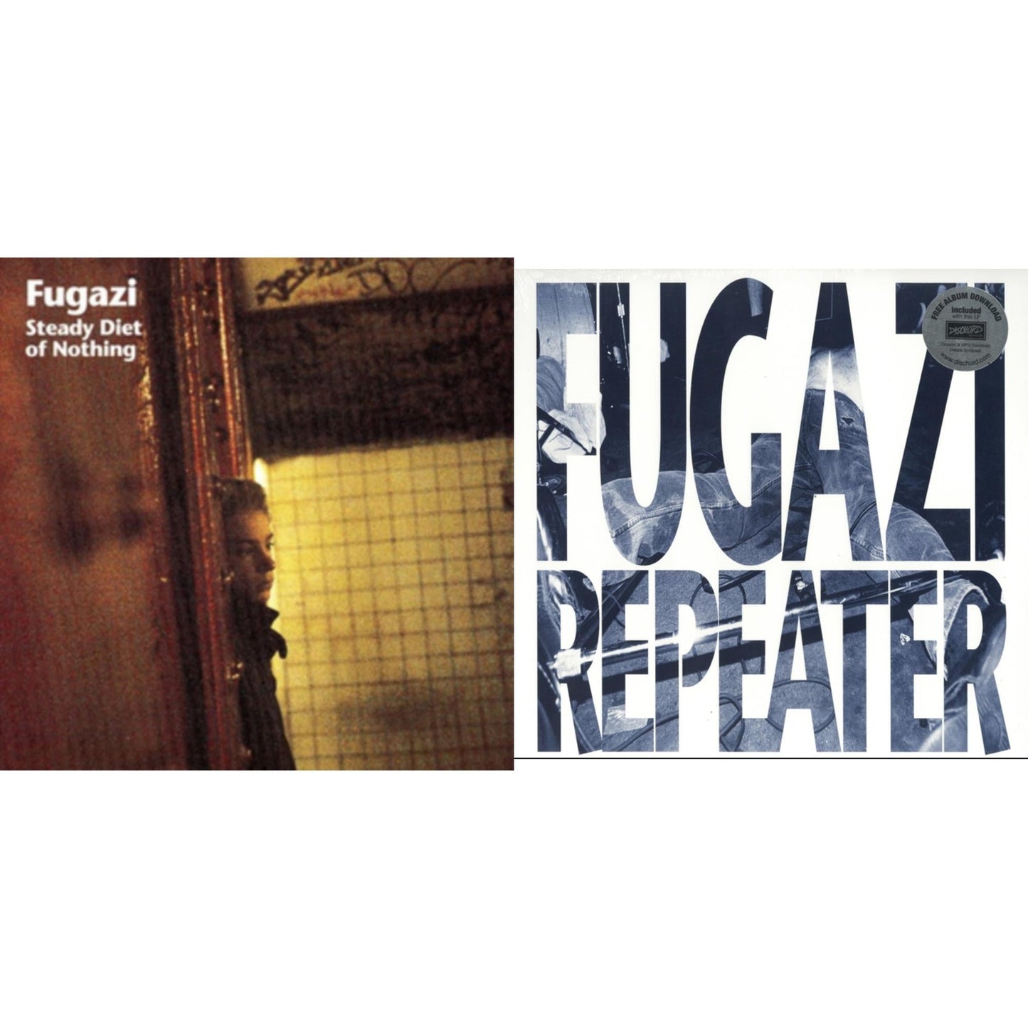 Fugazi - Repeater (Blue LP Vinyl) & Steady Diet Of Nothing