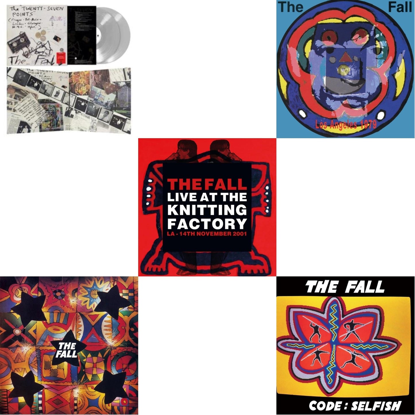 Fall - Twenty-Seven Points: Live 92-95 (Live) (140G/Clear LP Vinyl) & Live From The Vaults - Los Angeles 1979 & Live Art The Knitting Factory - La - 14 November 2001 & Shift-Work & Code: Selfish