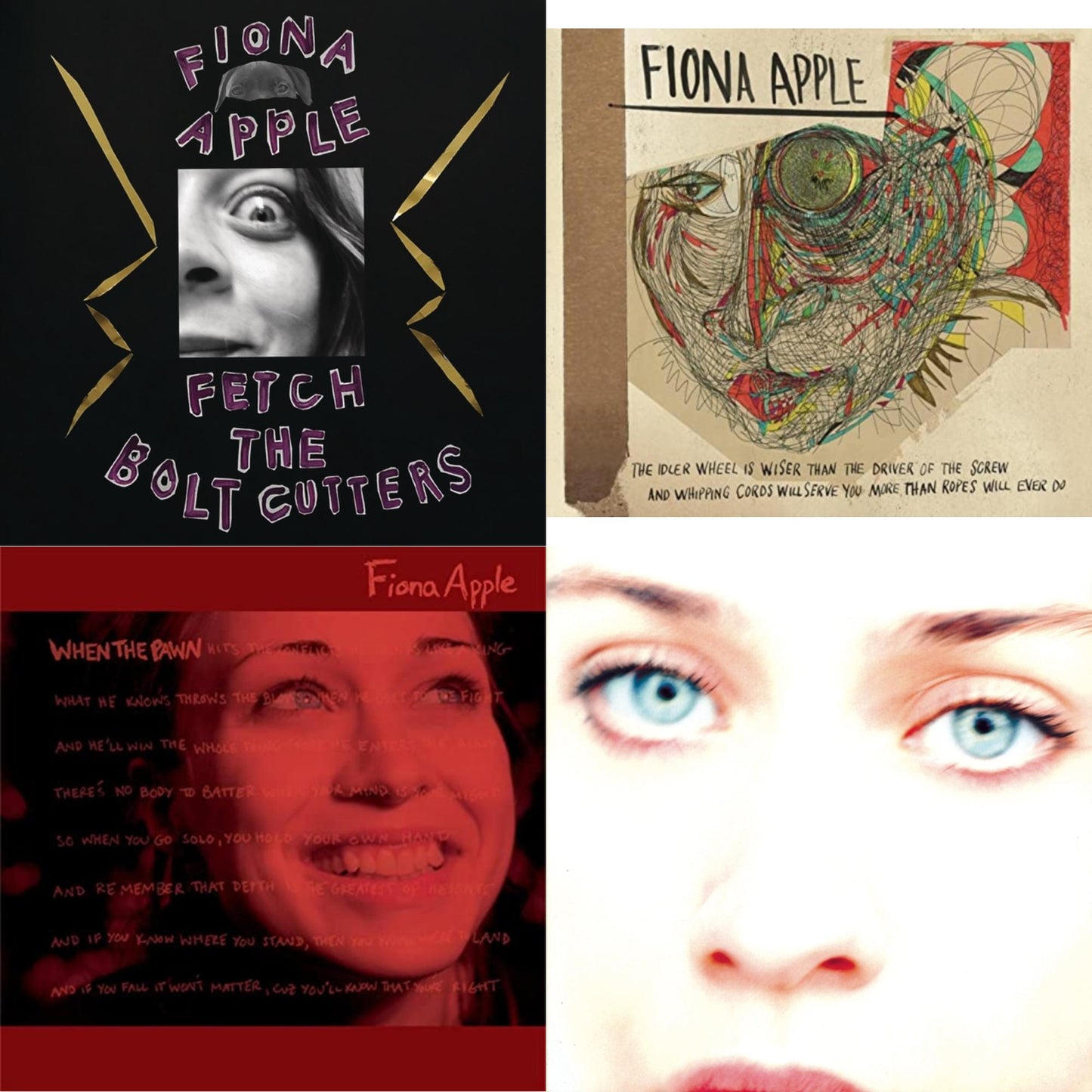Fiona Apple - Fetch The Bolt Cutters & Idler Wheel Is Wiser Than The Driver & When The Pawn & Tidal - CD Bundle