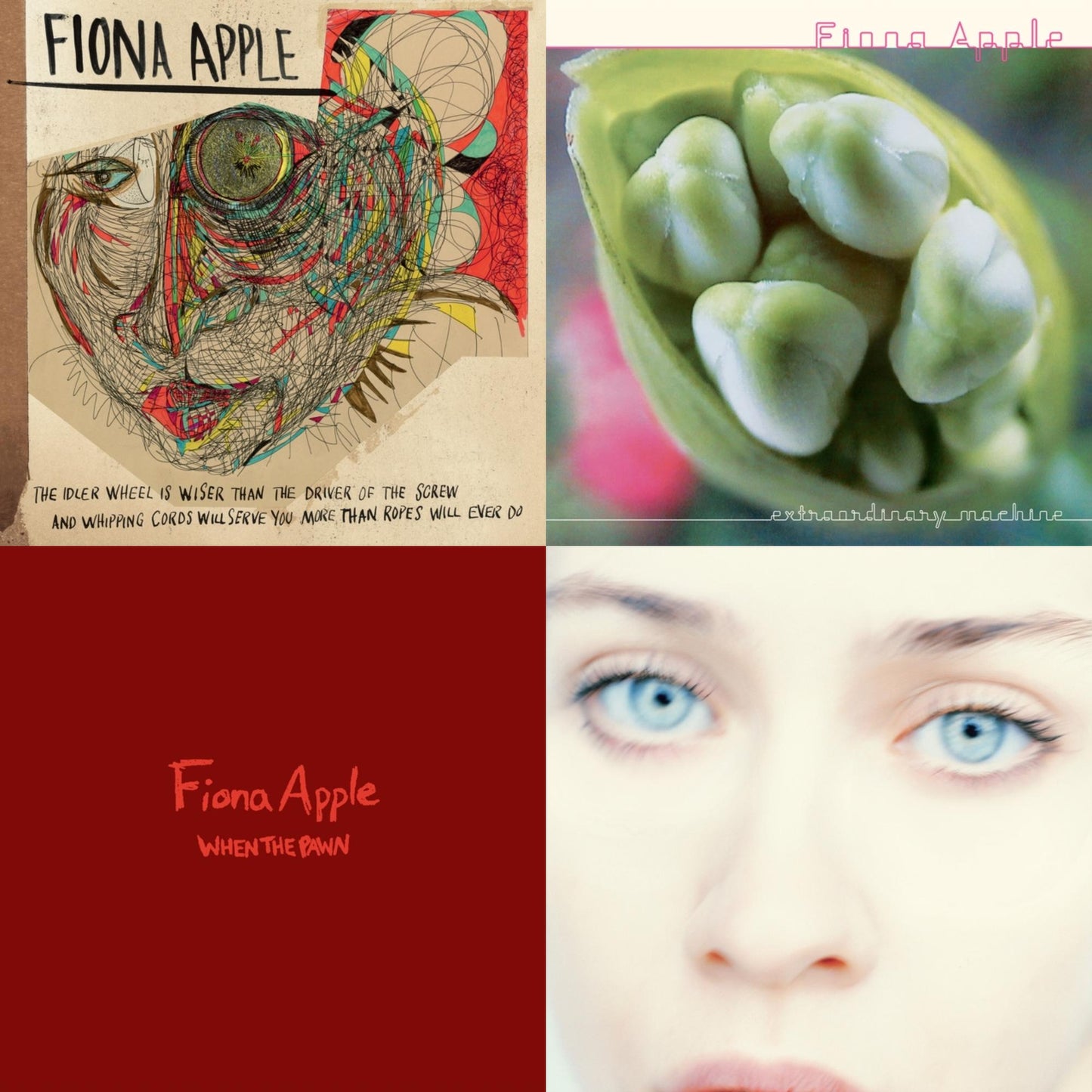 Fiona Apple - Tidal (2LP/180G/45 RPM) & When The Pawn… (180G) & Idler Wheel Is Wiser Than The Driver Of The Screw & Whipping Cords Will Serve You More (180G) & Extraordinary Machines (2LP/180G)