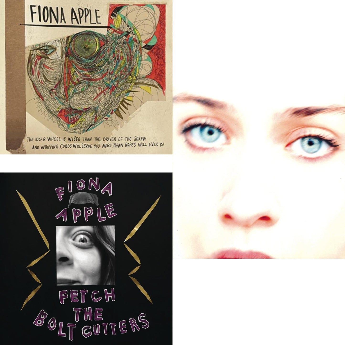 Fiona Apple - Fetch The Bolt Cutters & Idler Wheel Is Wiser Than The Driver & Tidal - CD Bundle
