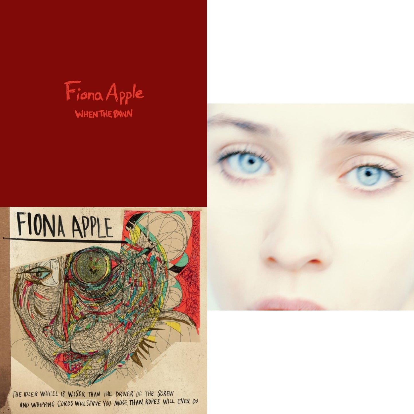 Fiona Apple - When The Pawn… (180G) & Idler Wheel Is Wiser Than The Driver Of The Screw & Whipping Cords Will Serve You More (180G) & Tidal (2LP/180G/45 RPM)