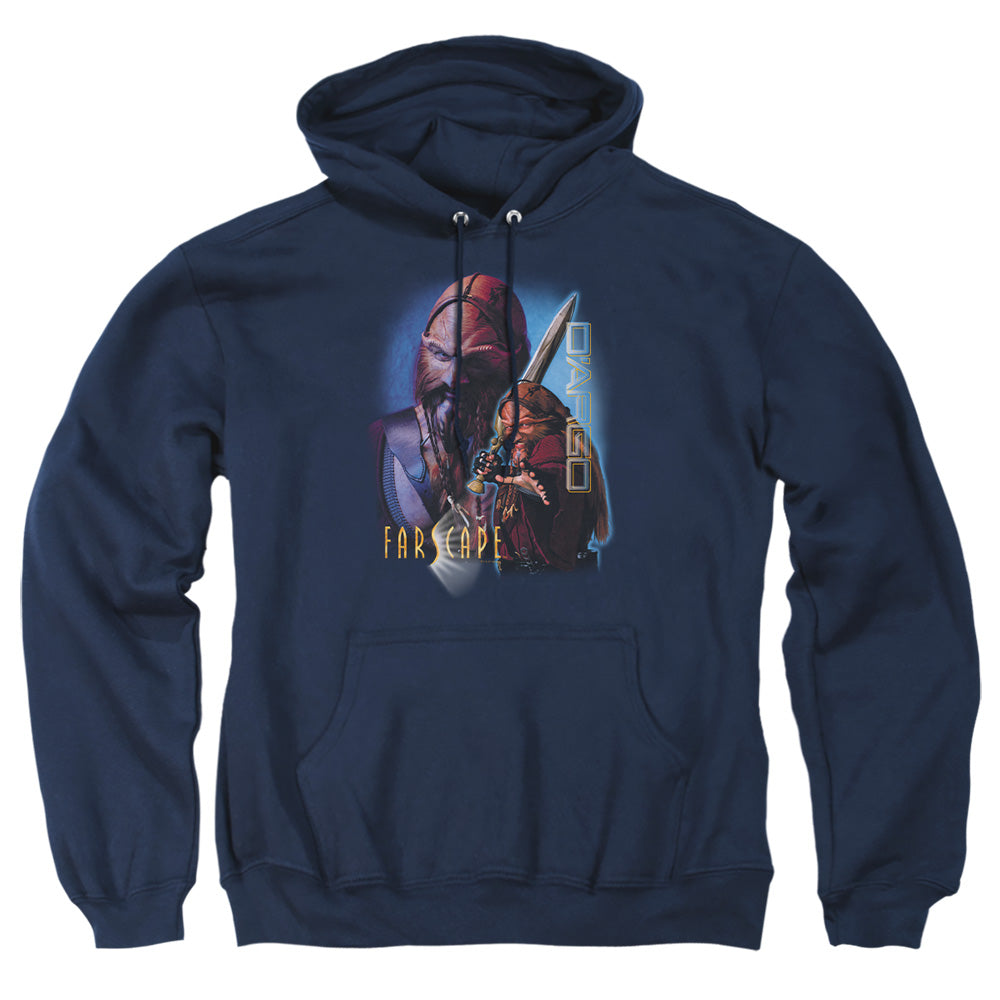 Farscape Dargo Mens Hoodie Navy Officially Licensed