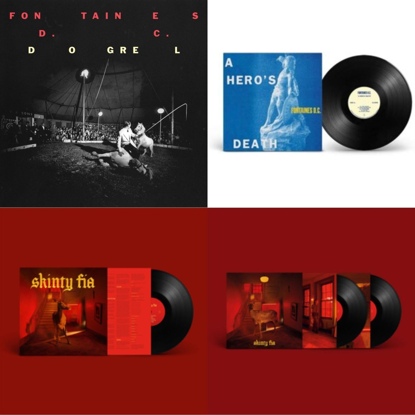 Fontaines D.C. - Dogrel & Hero's Death (Printed Inner Sleeve) & Skinty Fia & Skinty Fia (Limited Edition/Deluxe/2LP/45RPM)