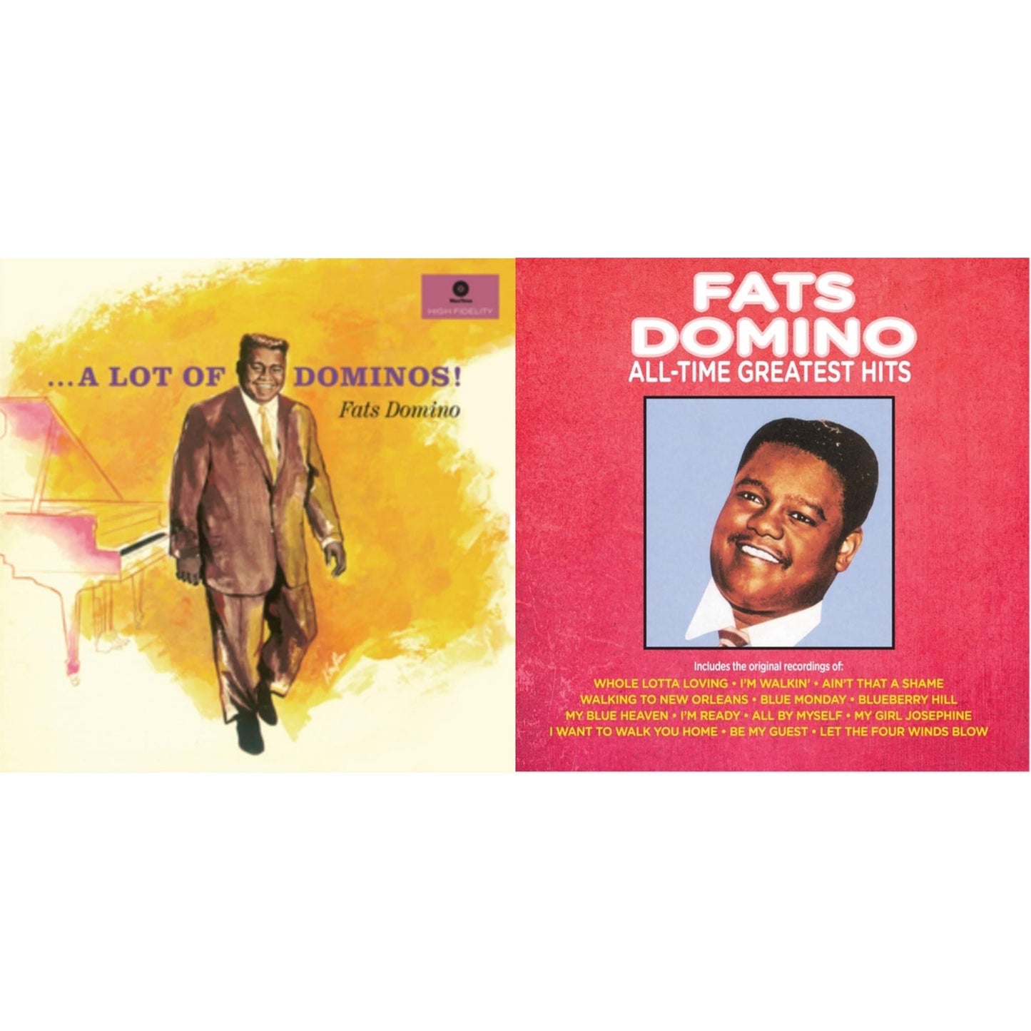 Fats Domino - All-Time Greatest Hits & Lot Of Dominos (2 Bonus Tracks (180G) - LP Vinyl Bundle