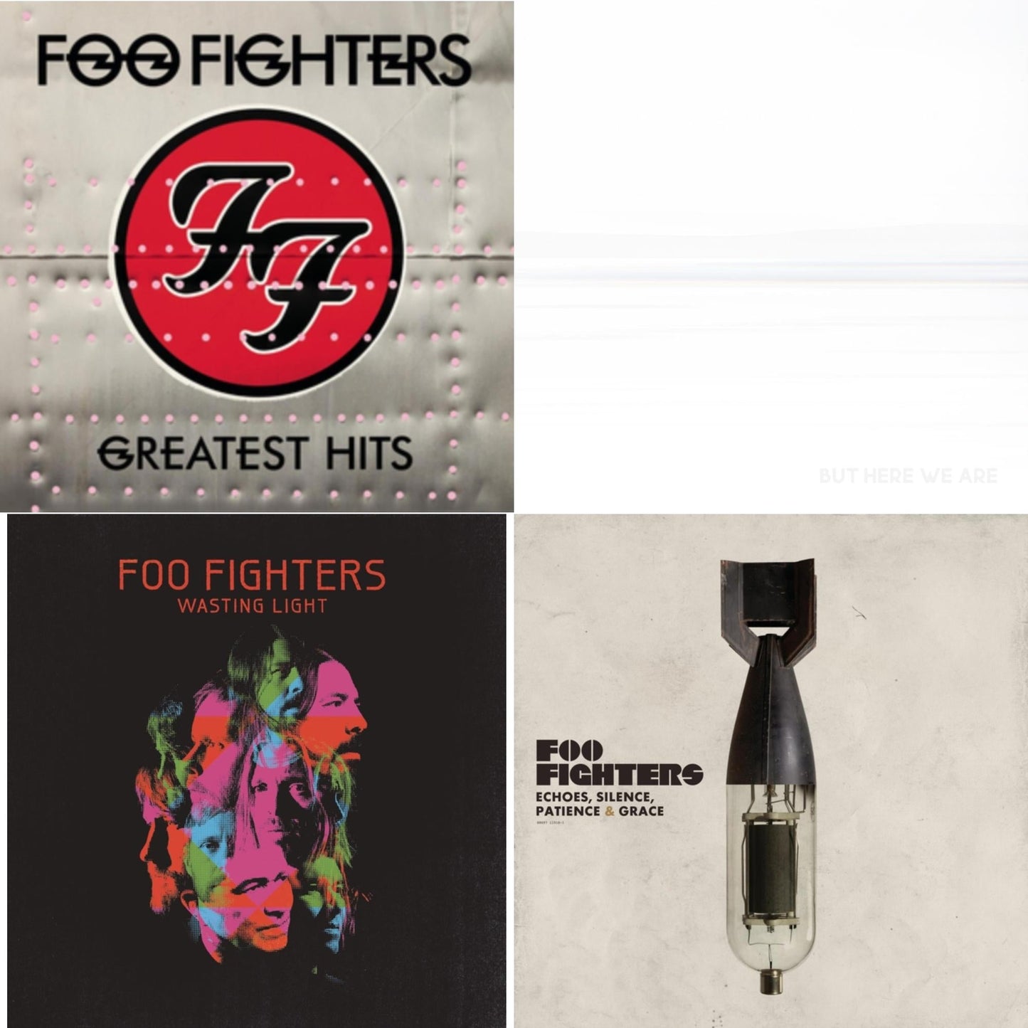 Foo Fighters - But Here We Are & Echoes Silence Patience & Grace & Greatest Hits (2LP/Dl Card/Gatefold) & Wasting Light (2LP/Dl Card/Gatefold)
