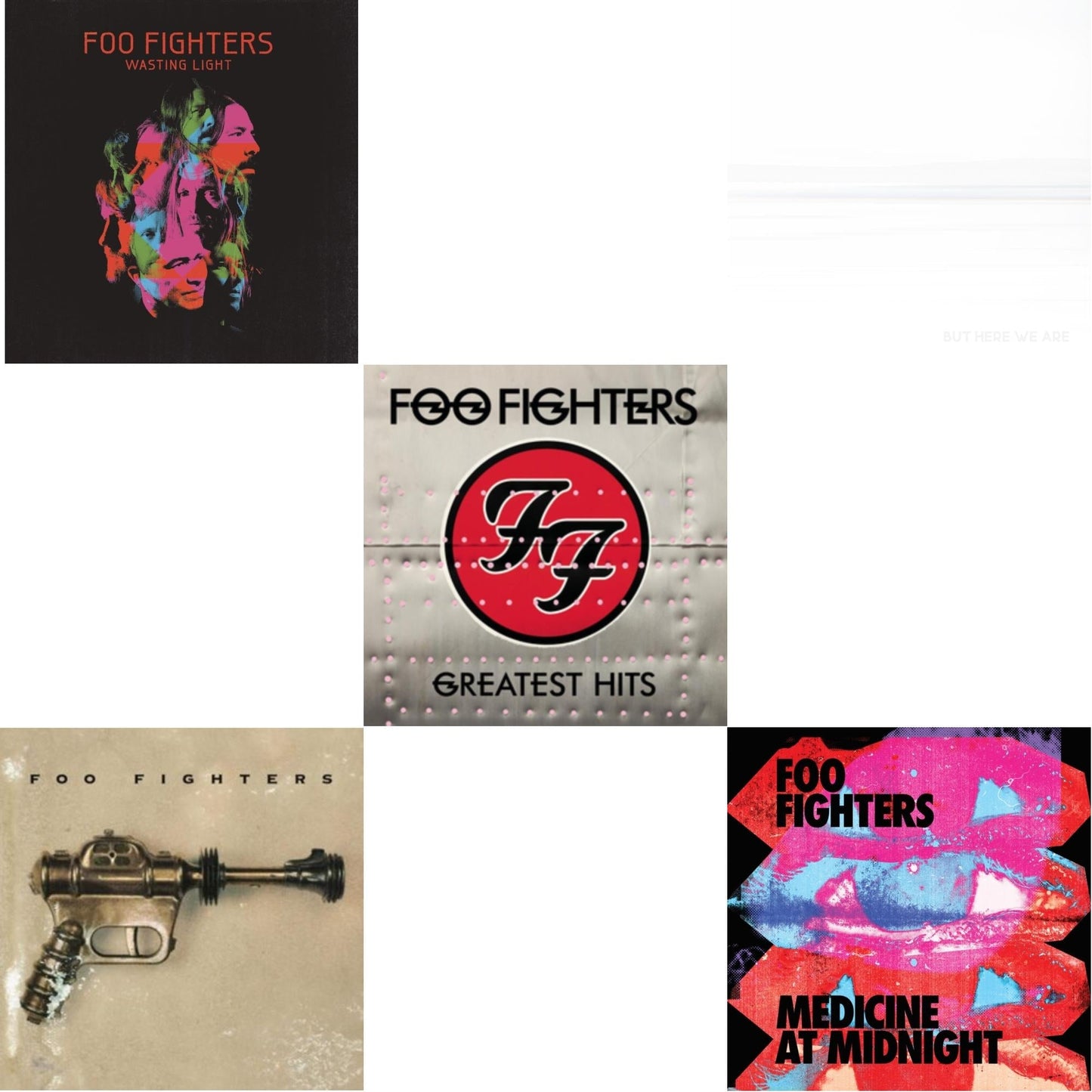 Foo Fighters - Medicine At Midnight (140G) & But Here We Are & Greatest Hits (2LP/Dl Card/Gatefold) & Wasting Light (2LP/Dl Card/Gatefold) & Foo Fighters (Dl Card)