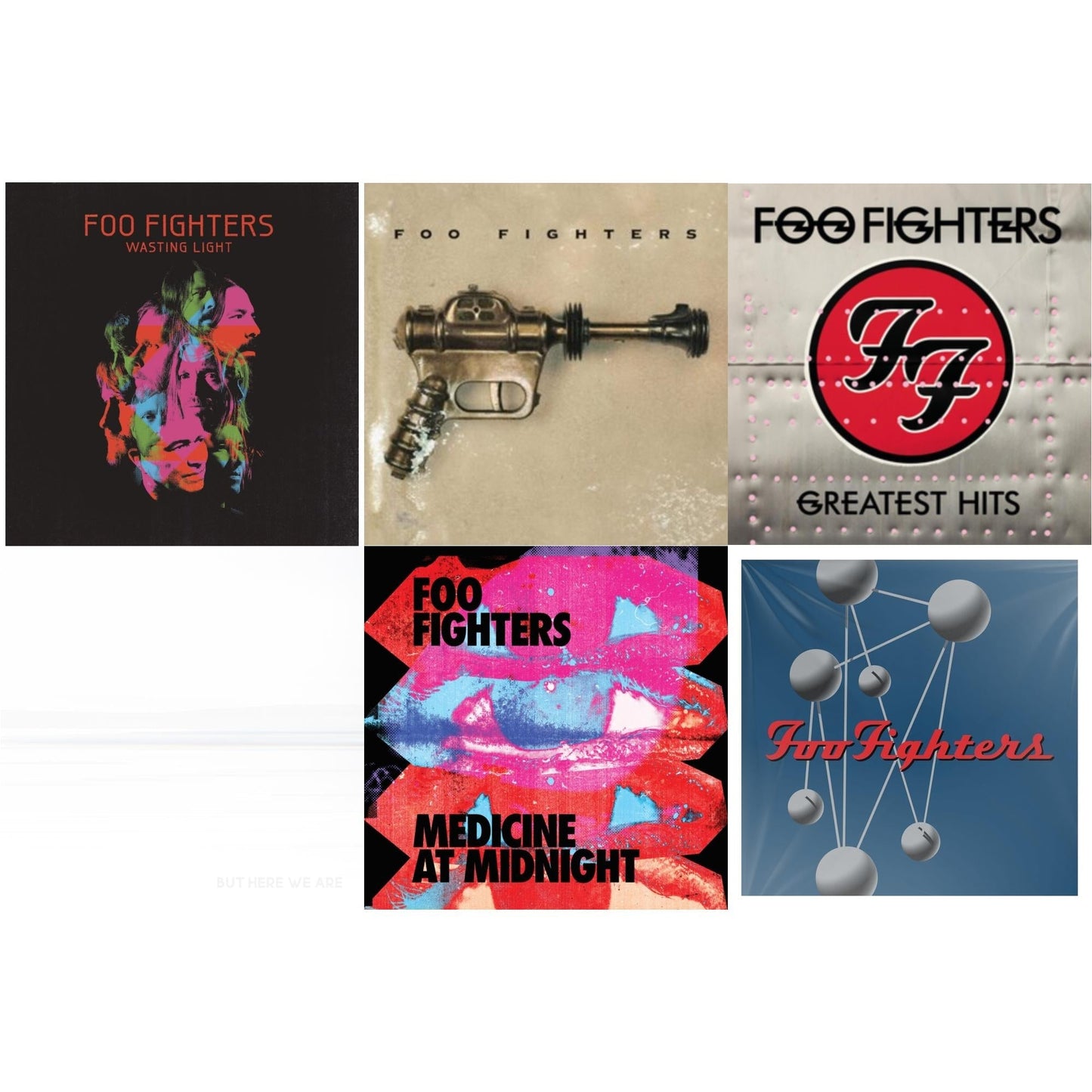 Foo Fighters - Medicine At Midnight (140G) & But Here We Are & Greatest Hits (2LP/Dl Card/Gatefold) & Wasting Light (2LP/Dl Card/Gatefold) & Foo Fighters (Dl Card) & Colour & The Shape (2LP/Dl Card)