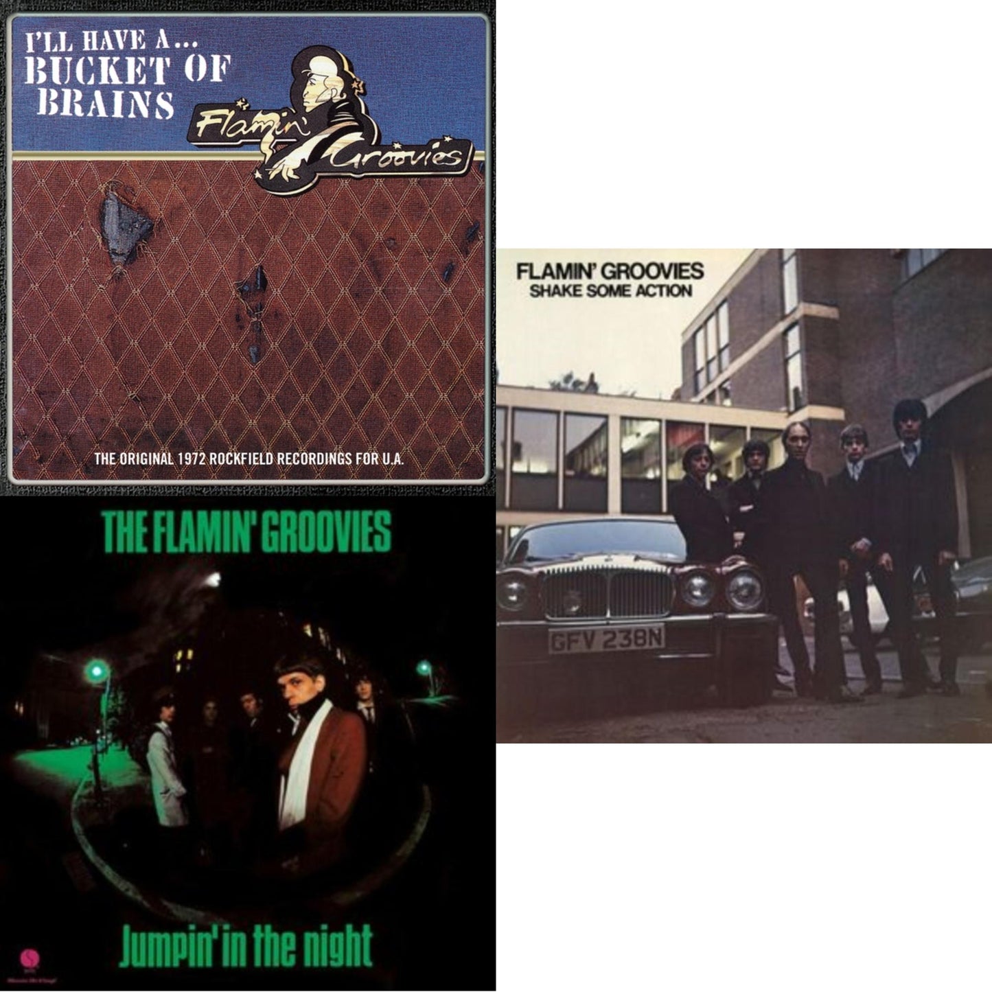 Flamin' Groovies - Bucket Of Brains & Shake Some Action (Burnt Orange LP Vinyl) (Ams Exclusive) & Jumpin' In The Night (180G)